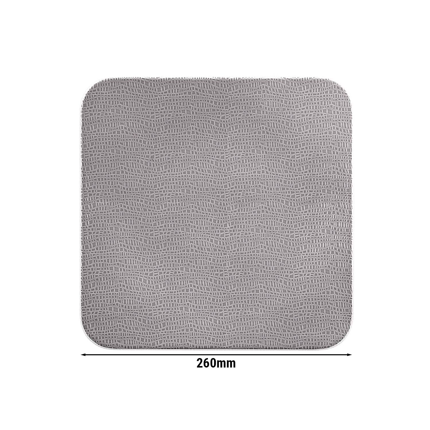 (6 pièces) SELTMANN WEIDEN | Assiette coupe – plate carrée – 260 × 260 mm – Gris