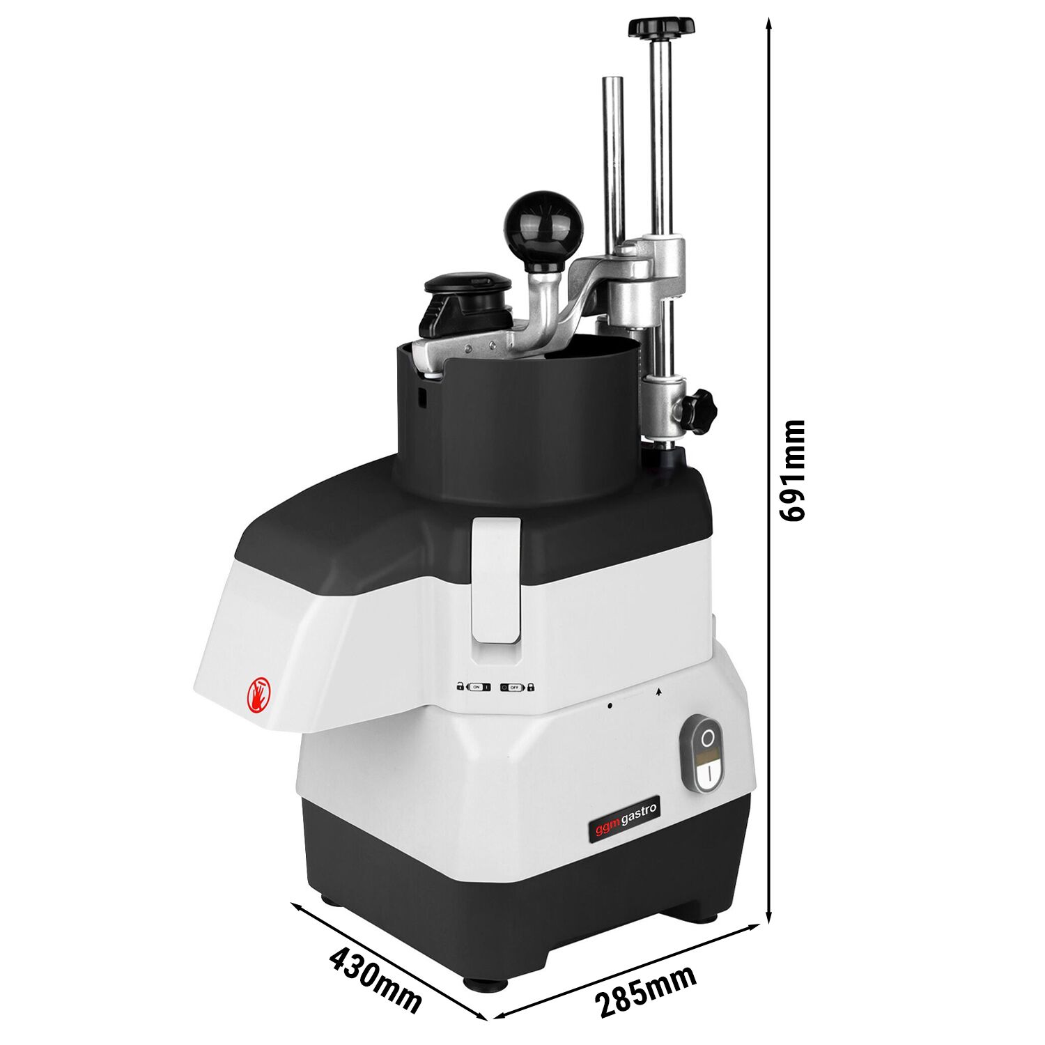 Coupe-légumes électrique - Format compact - 735W - livré avec 4 disques éminceurs/râpeurs