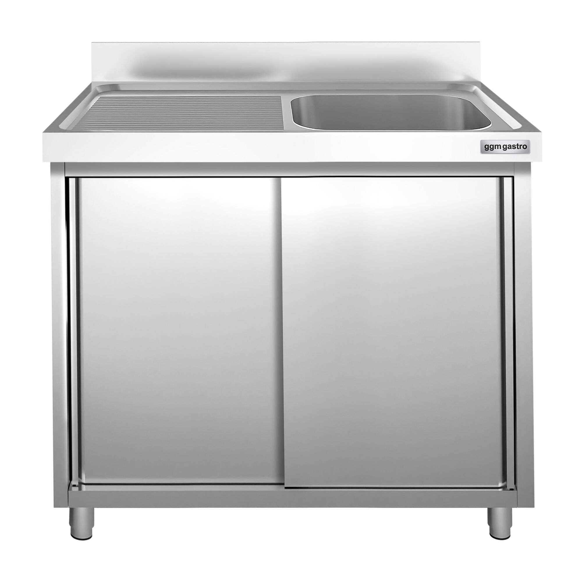 Meuble plonge PREMIUM - 1200x600mm - avec 1 bac à droite
