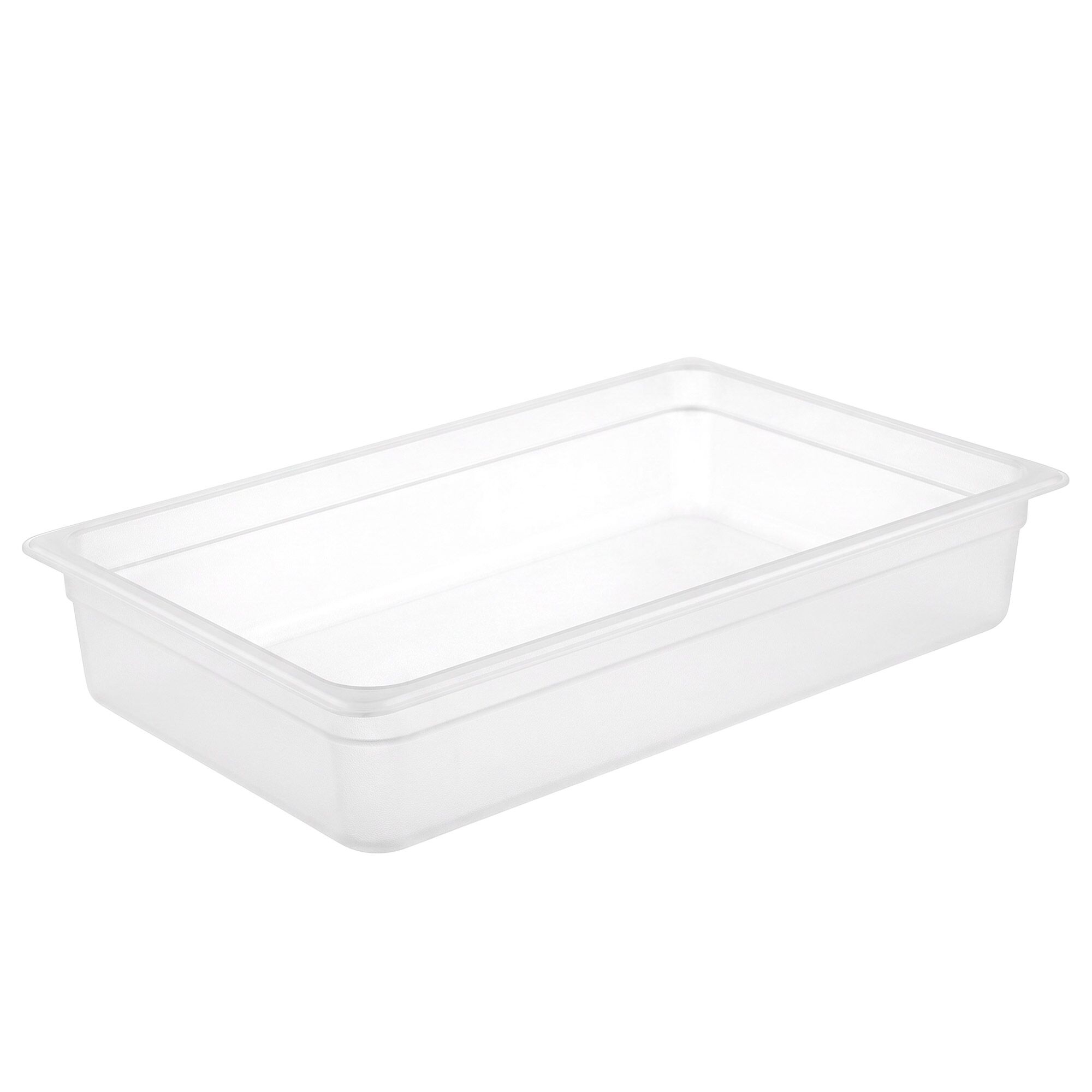 (6 pièces) Bac en Polypropylène - GN 1/1 - Translucide - 8,5 L - Hauteur : 65 mm