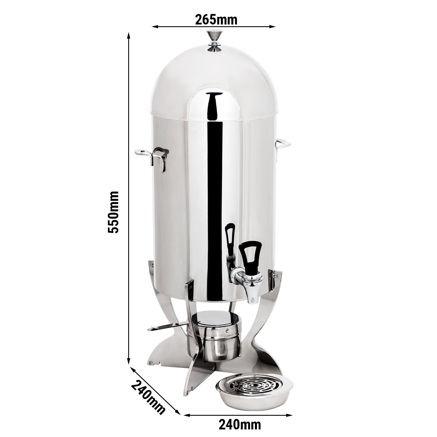 Hetvattenkokare - 5 liter - krom