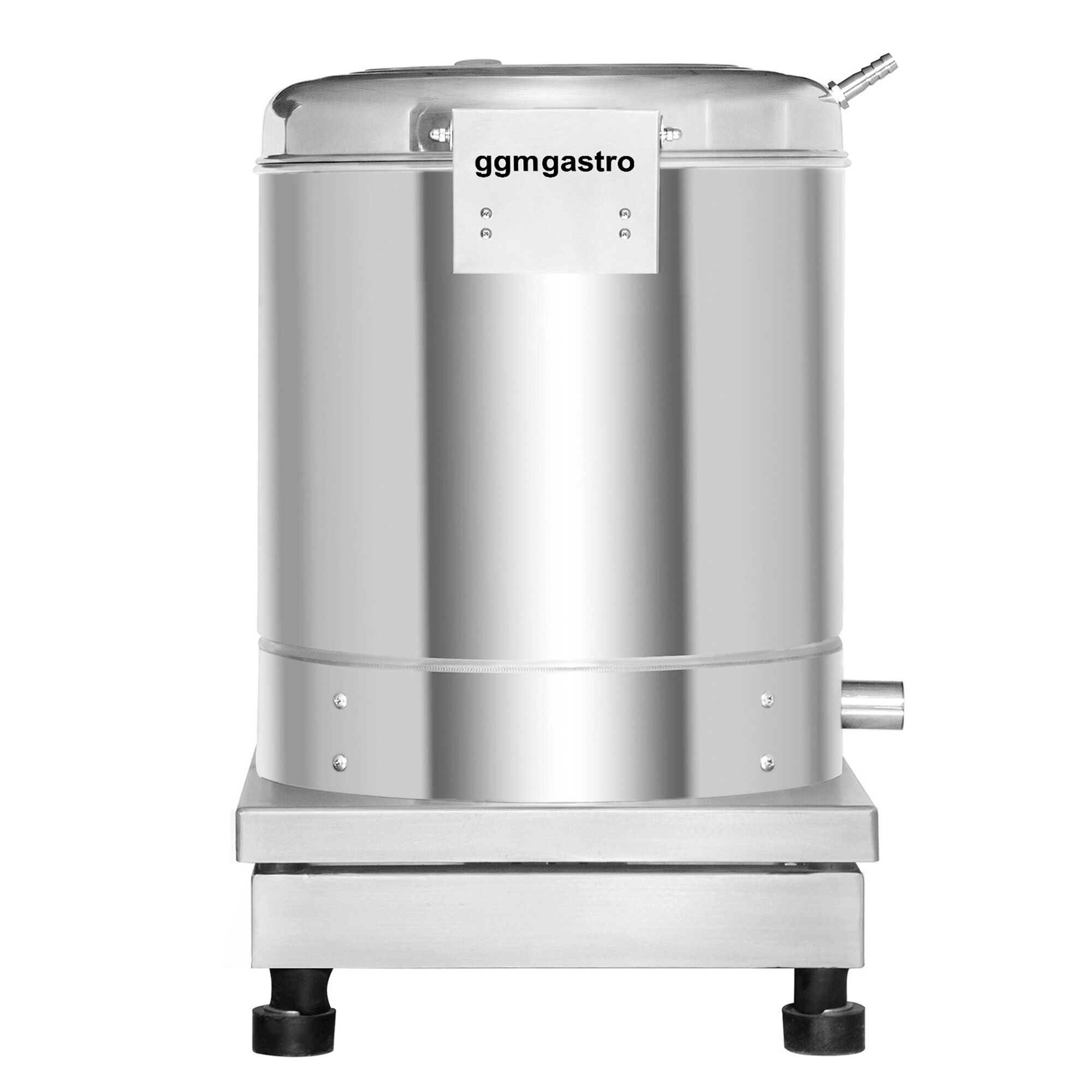 Salatschleuder - 20 Liter - 35kg/h - 370 Watt - 1400 U/min - Edelstahl - inkl. Ablassrohr