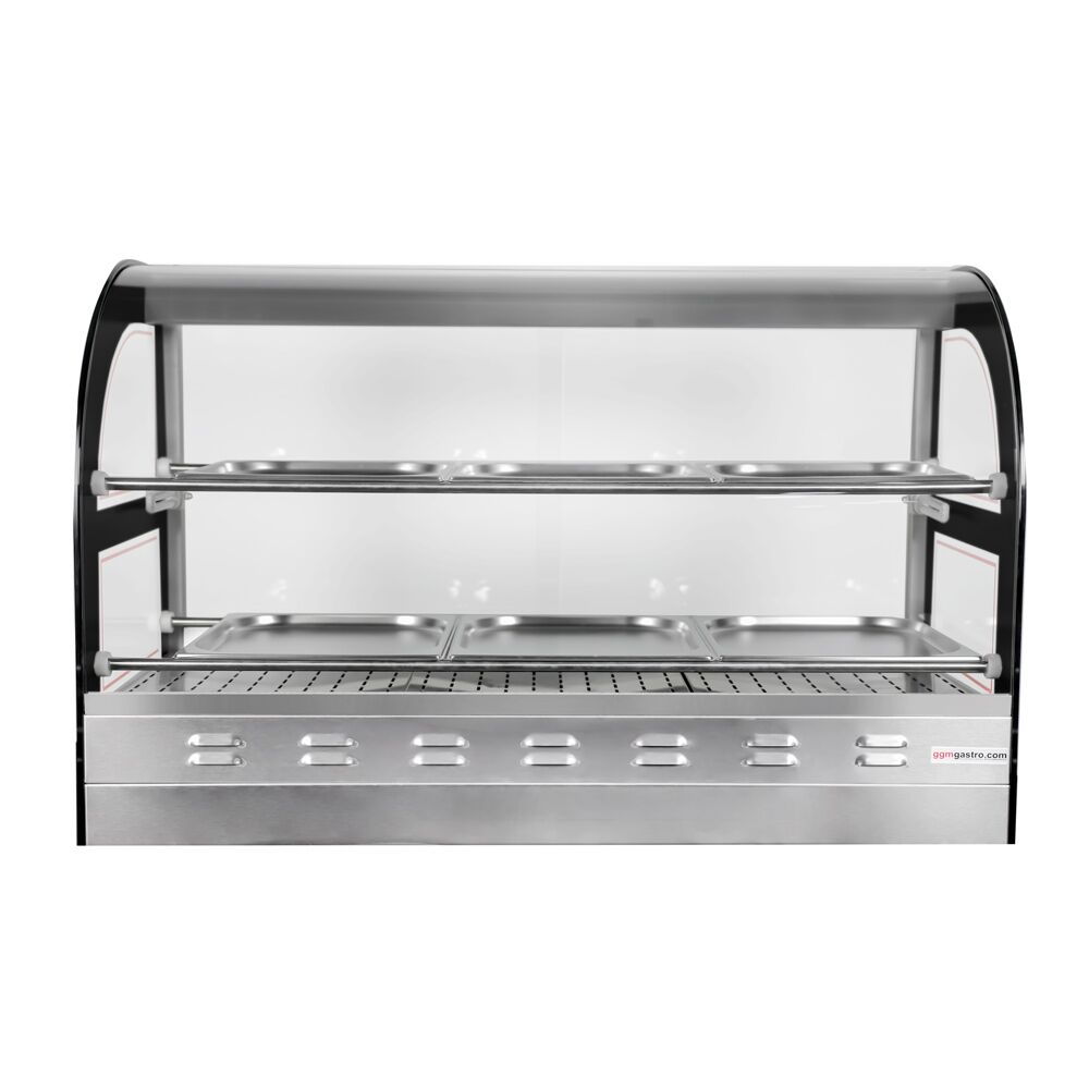 Vitrine chauffante pour poulet – 1,8 kW – 2 étagères