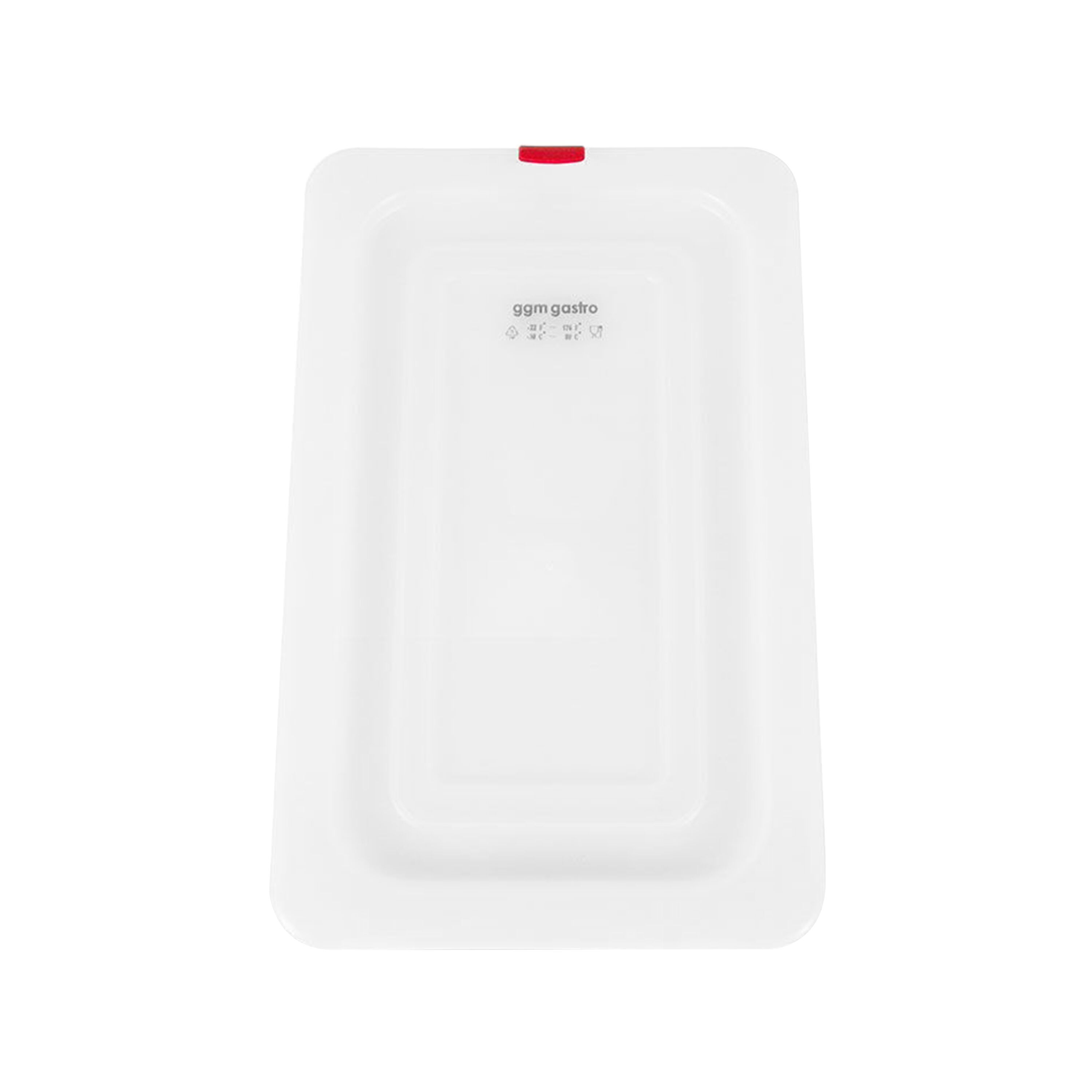 (6 pièces) Couvercle GN en Polypropylène 1/4 - Transparent - 265 x 162 mm - Hauteur: 14 mm
