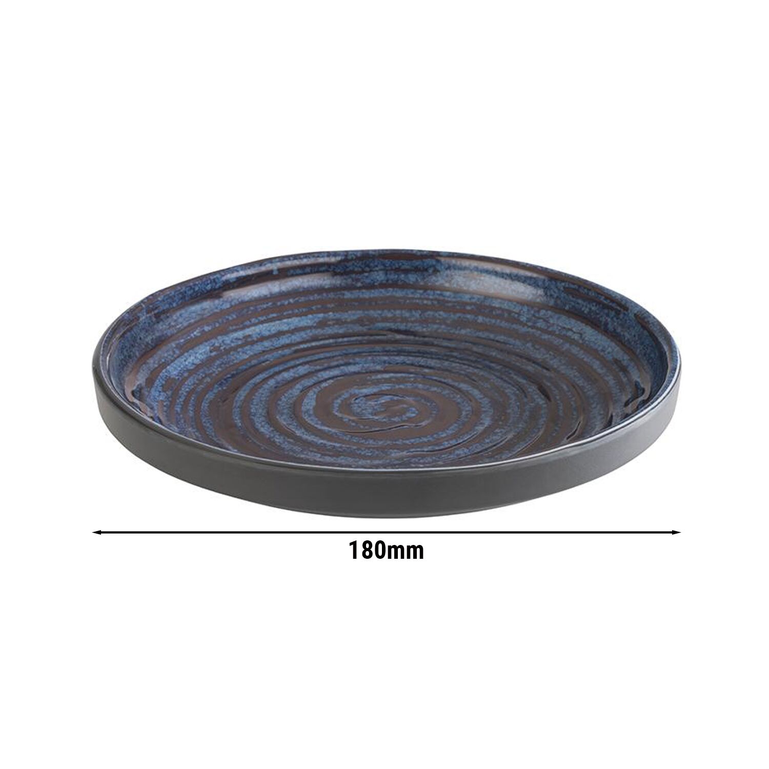 (6 pcs) Coupe - LOOPS - Mélamine - 0,25L - carré - 180x180mm - Profondeur : 30mm - Bleu