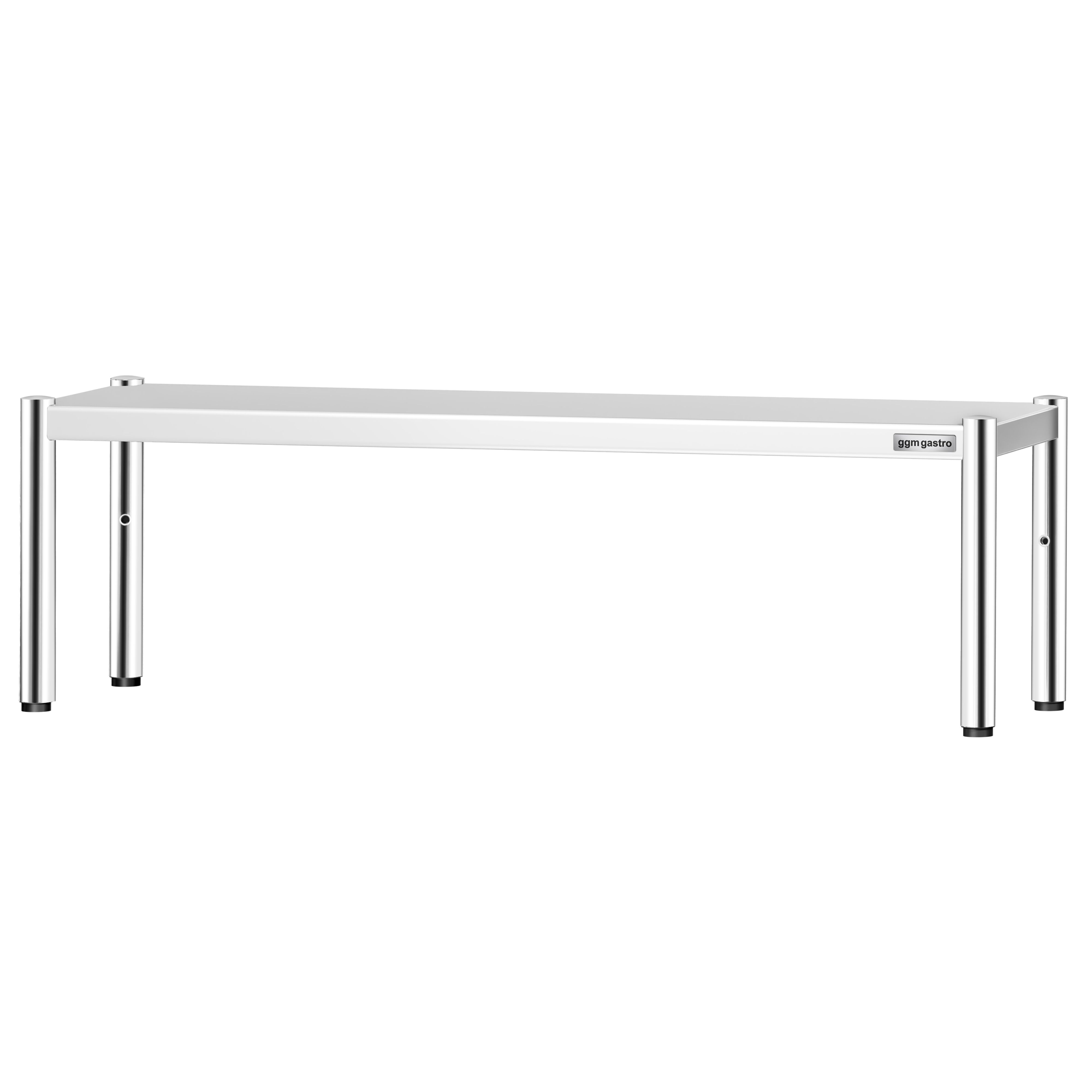 Étagère supérieure en inox – 1 niveau – 1600 × 370 mm – hauteur réglable