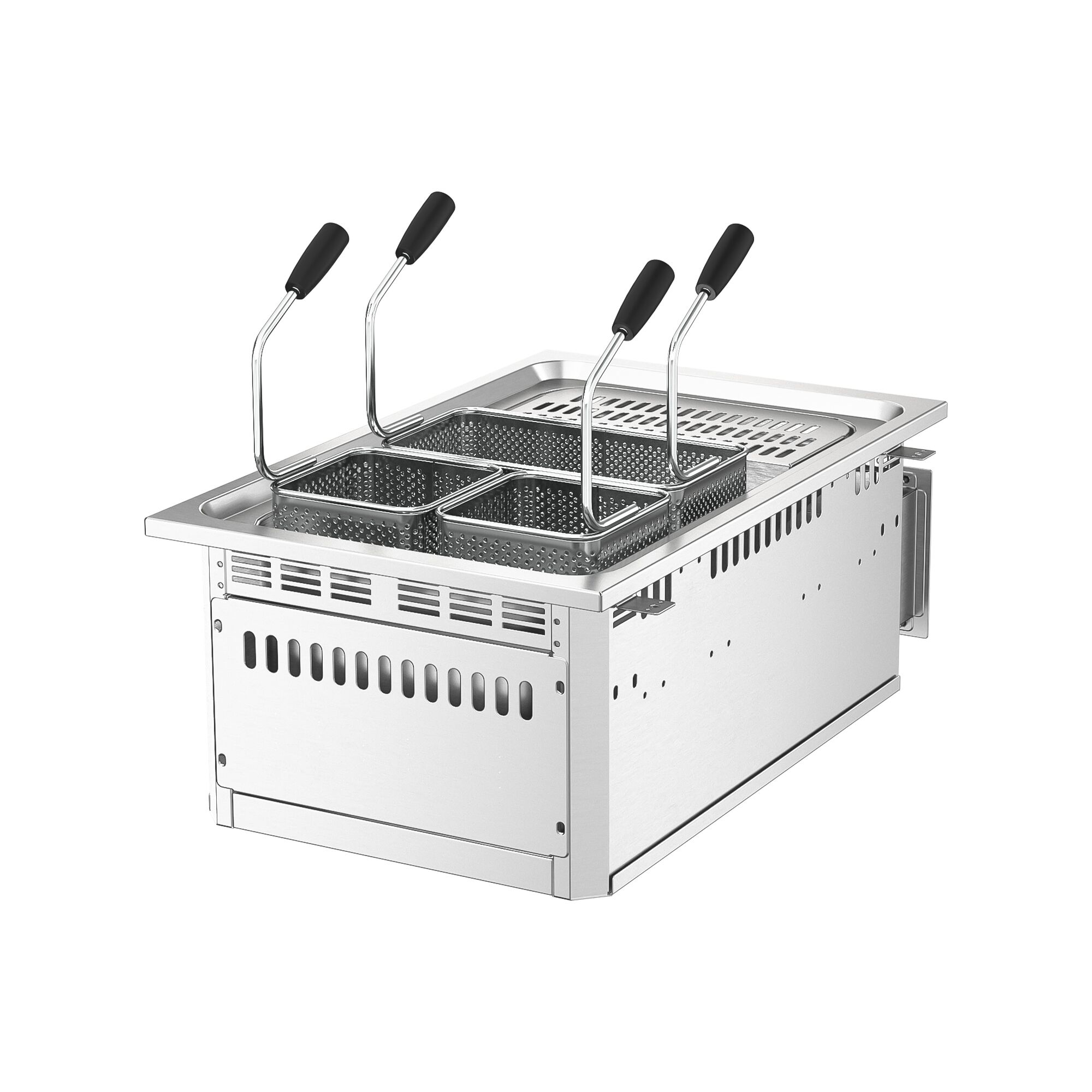 Électrique Cuiseur à pâtes professionnel - 13L - 7,5kW - avec robinet de vidange - avec 3 paniers inclus