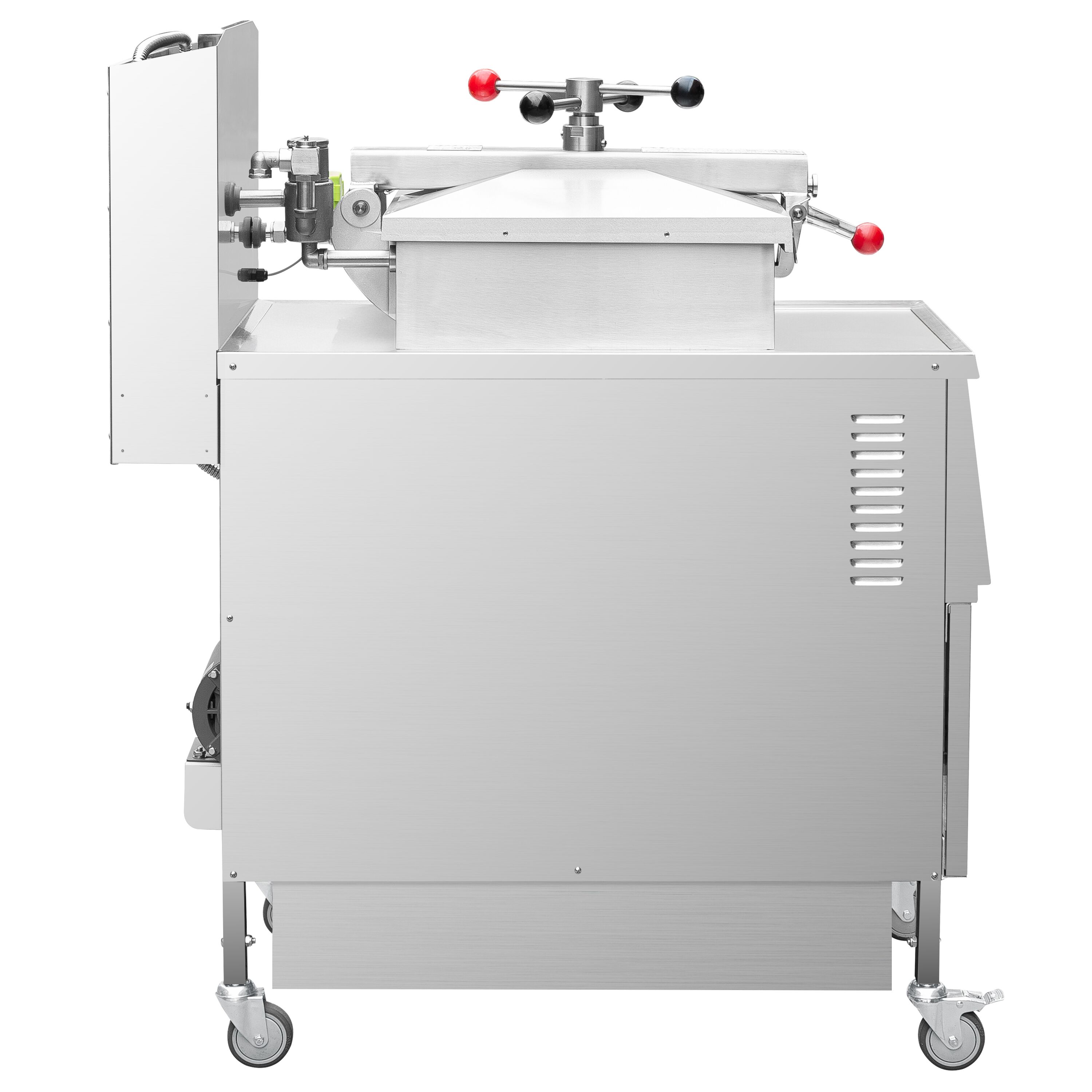 Friteuse à pression électrique professionnelle - 24L - 13,5kW - Commande électronique - avec système de filtration d’huile intégré
