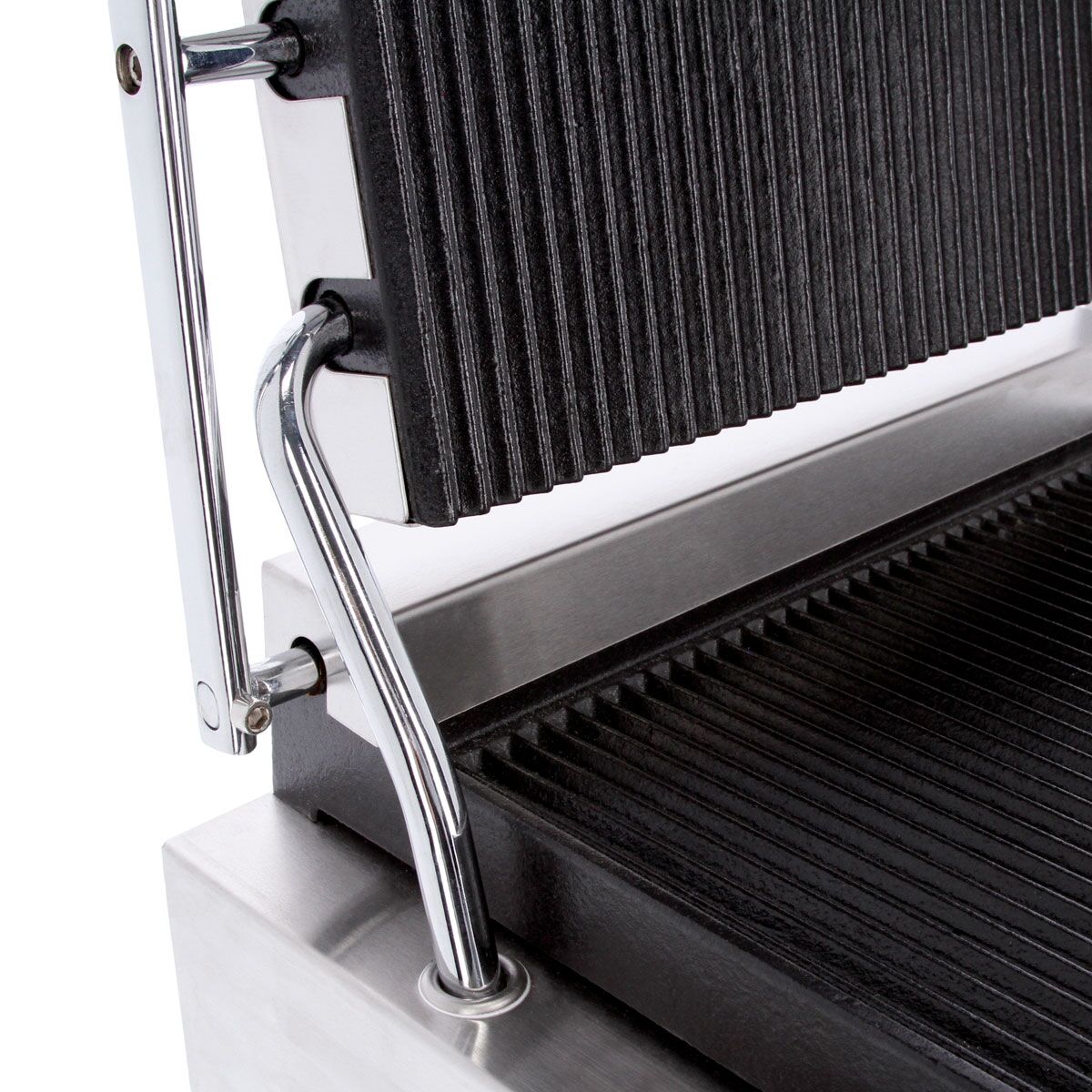 Table de préparation – 1210 mm – 2 portes – pour 9 bacs GN 1/6 – incl. grill de contact
