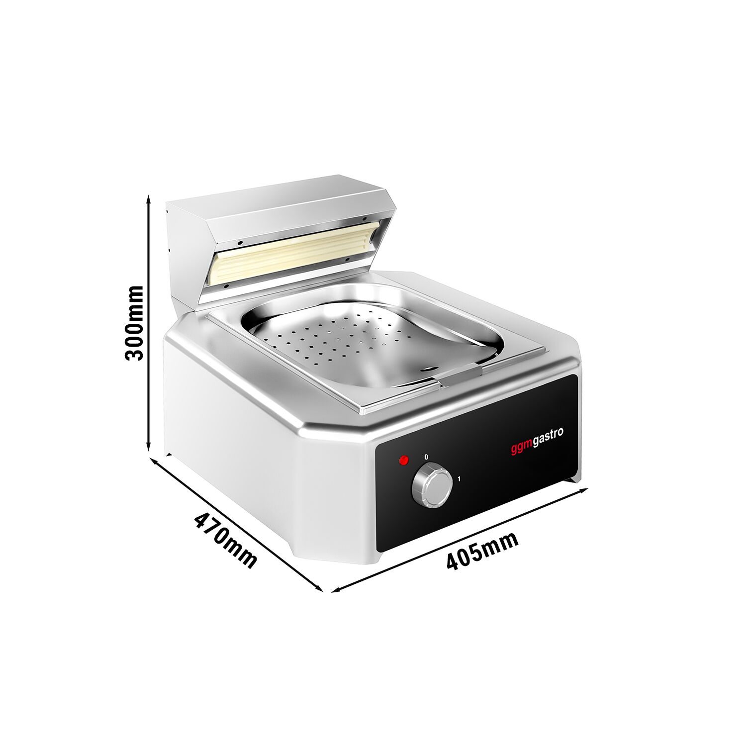Podgrzewacz do frytek - 650W - 1x GN 1/2 - z promiennikiem IR