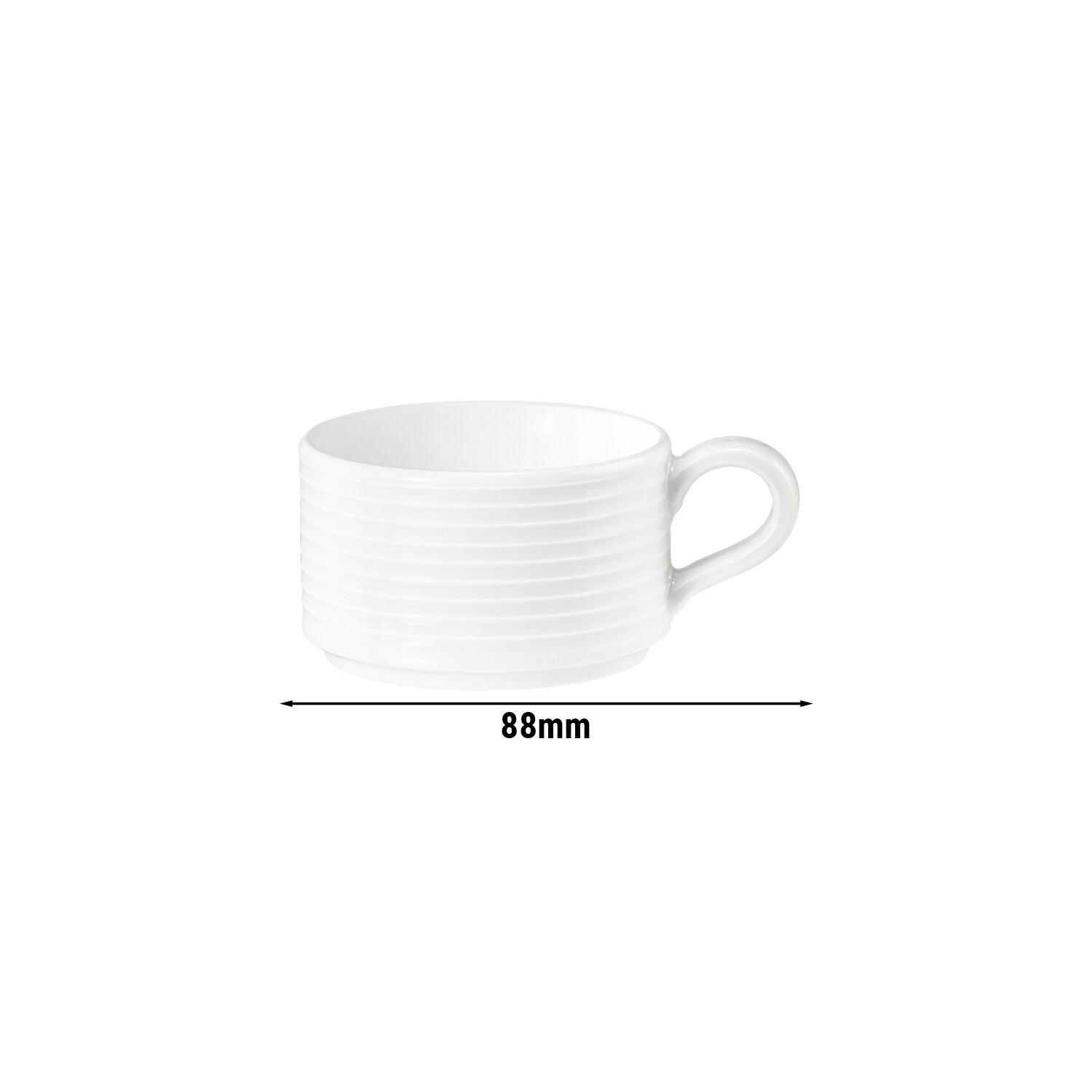 (6 pièces) SELTMANN WEIDEN | Tasse à moka – 90 ml – Blanc