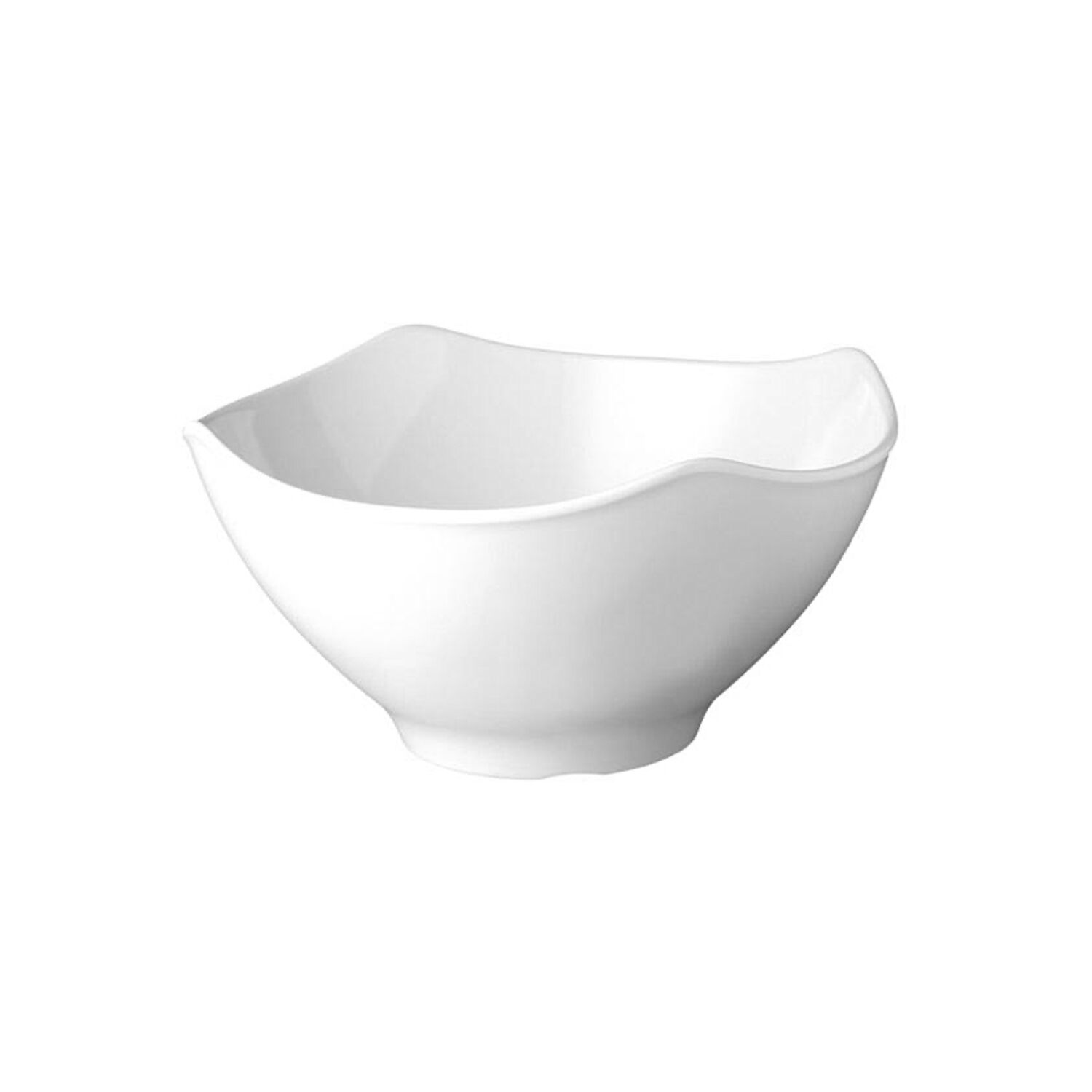 (6 pcs) Coupe - GLOBAL BUFFET - Mélamine - 3L - carré - lot de 6 - 255x255mm - Profondeur : 130mm - Blanc