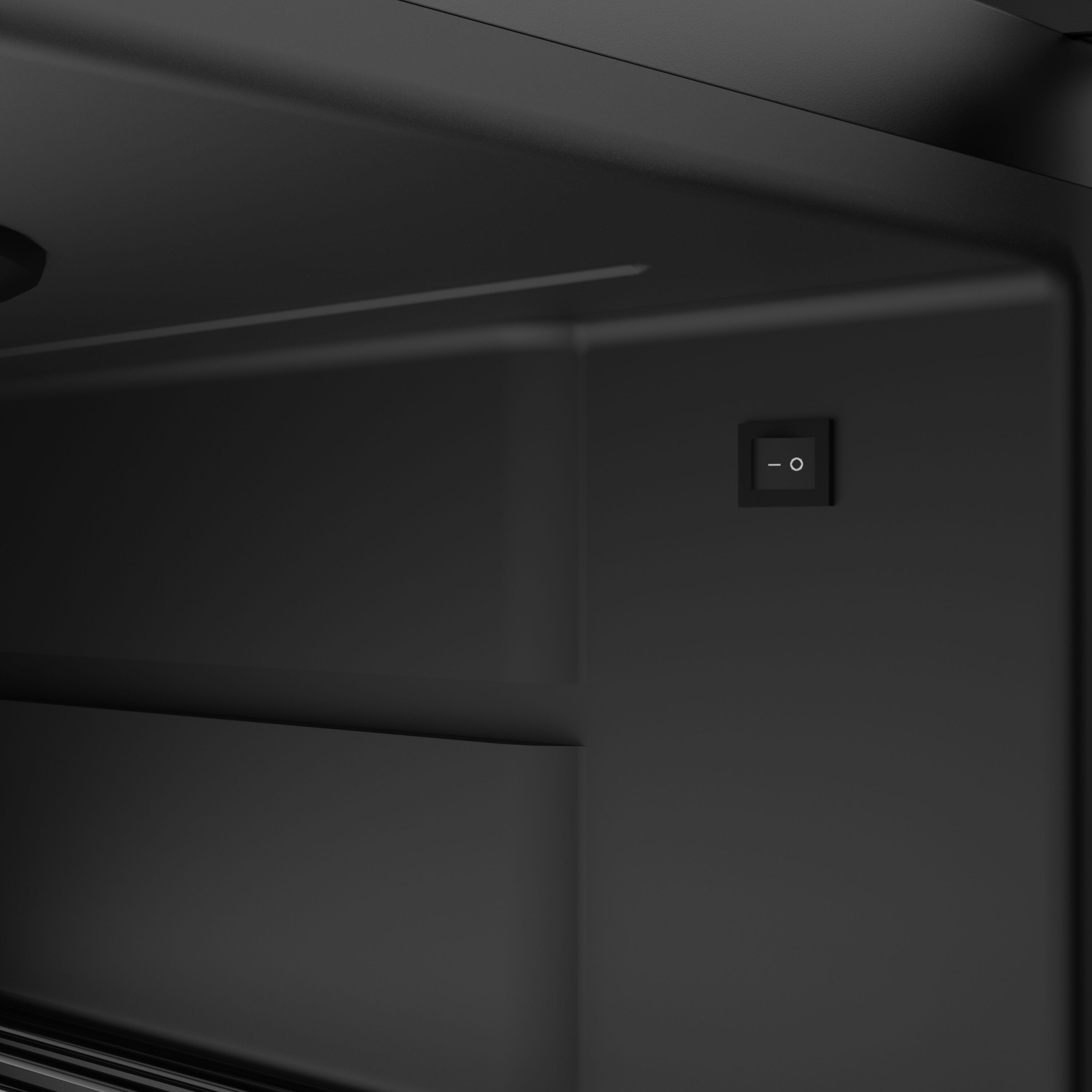 GASTRO-COOL | Minibar réfrigéré - 430 mm - 62 litres - avec 1 porte vitrée - Noir