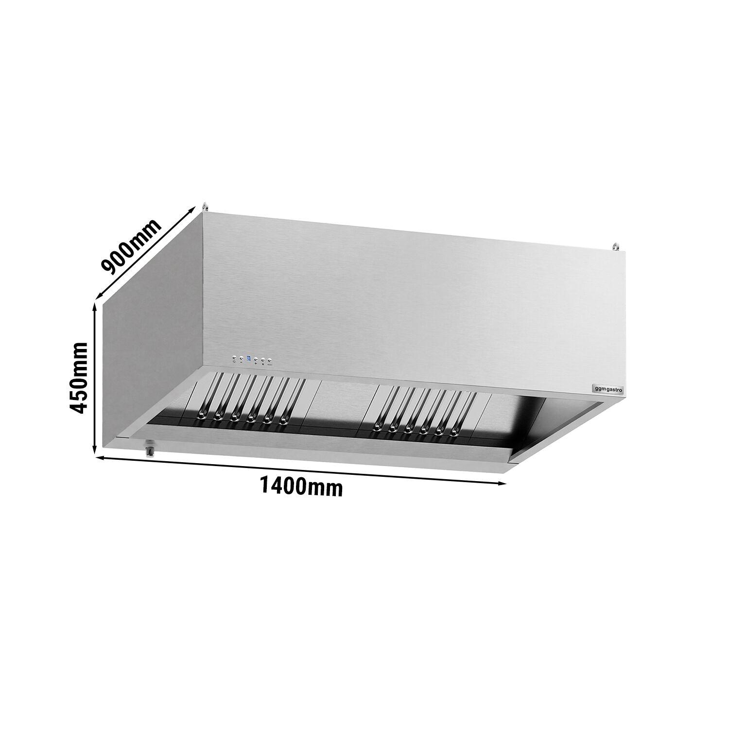 Capot de coffre avec moteur - 1400mm - avec régulateur, filtre & lampe