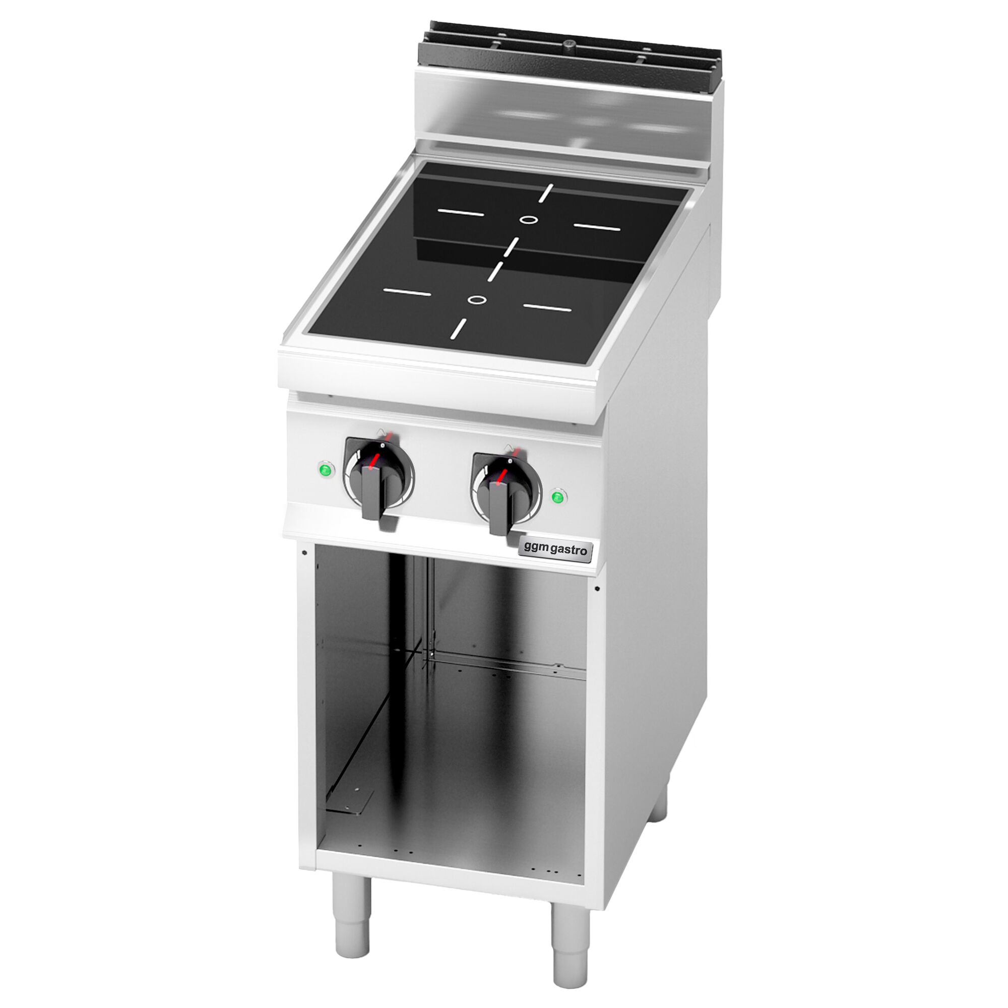 Fourneau à induction - 7kW - 2 foyers - sur placard ouvert