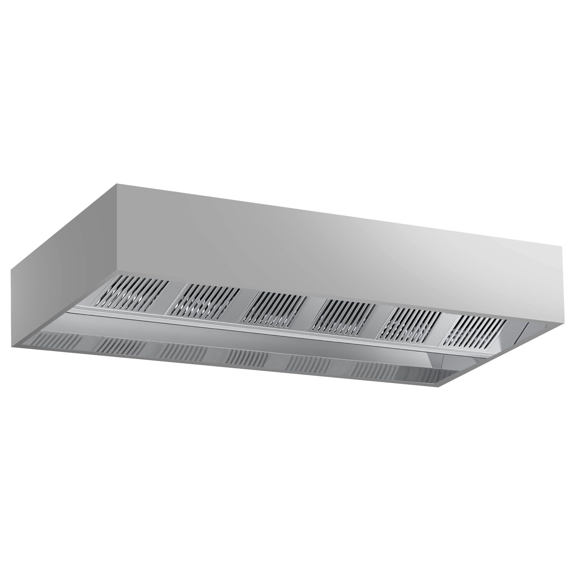 Hotte de plafond à induction - 3500 mm - sans moteur - avec filtre