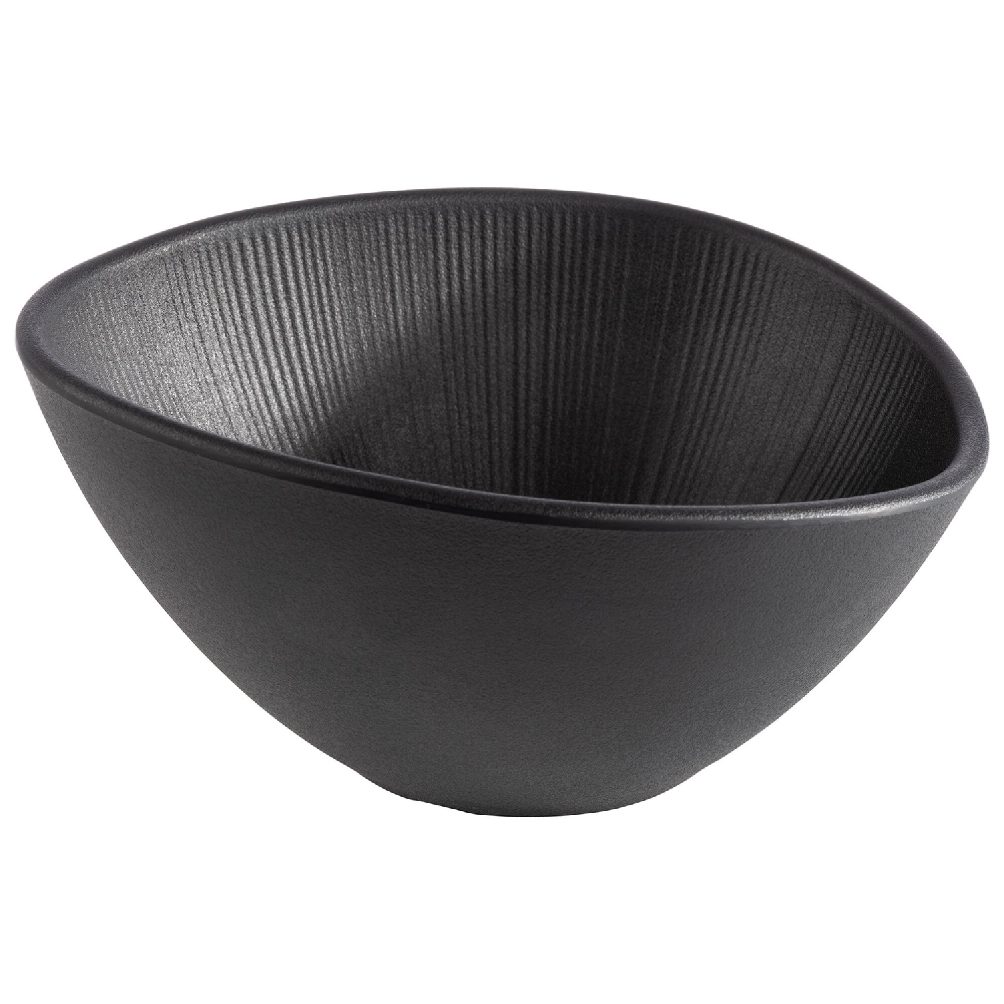 (6 pcs) Coupe - NERO - Mélamine - 0,5L - rectangulaire - 190x165mm - Profondeur : 90mm - Noir