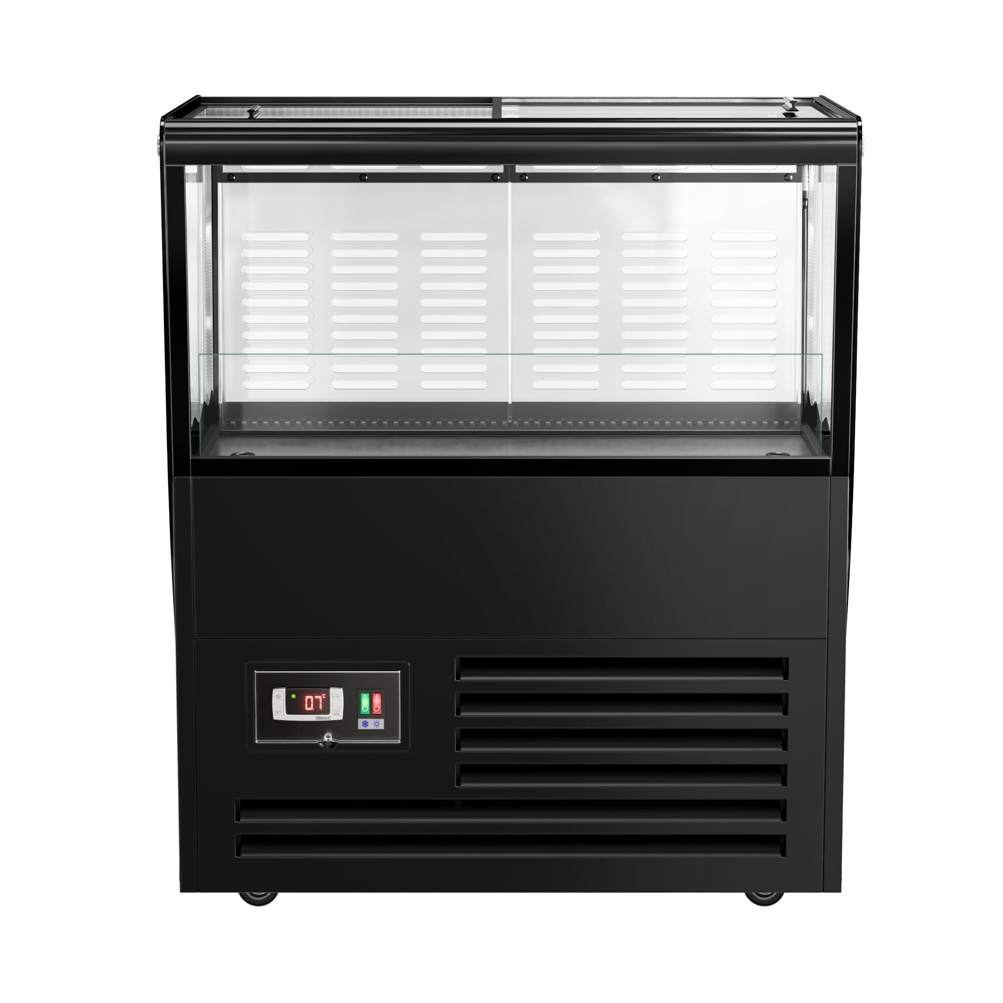 Chladicí ostrov na nápoje - 730x450 mm - 69 l - Se 2 posuvnými skleněnými víky - Pro CZ