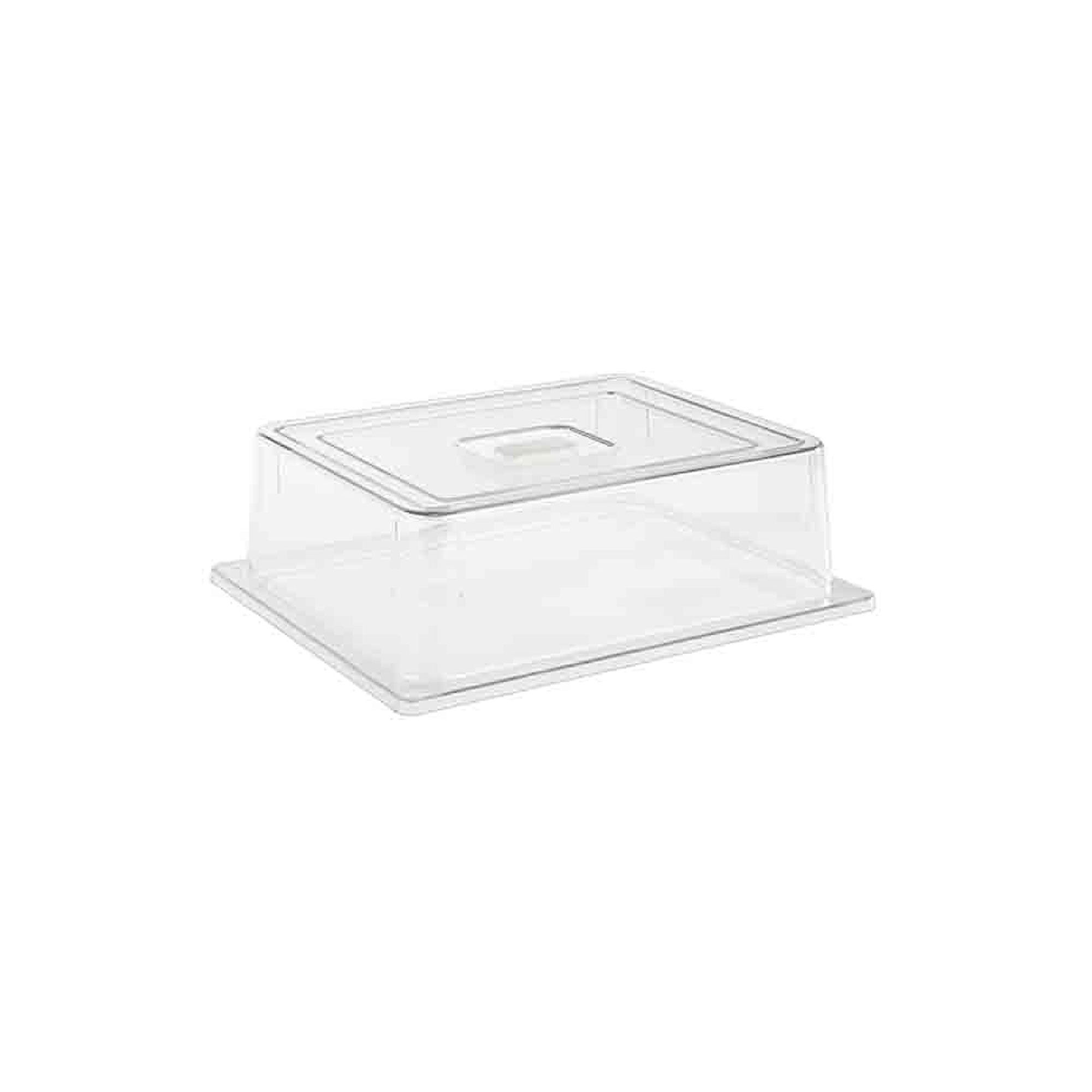 (6 pcs) Couvercle de présentation - Empilable - GN 1/2 - Polycarbonate - 325x265mm - Hauteur:95mm