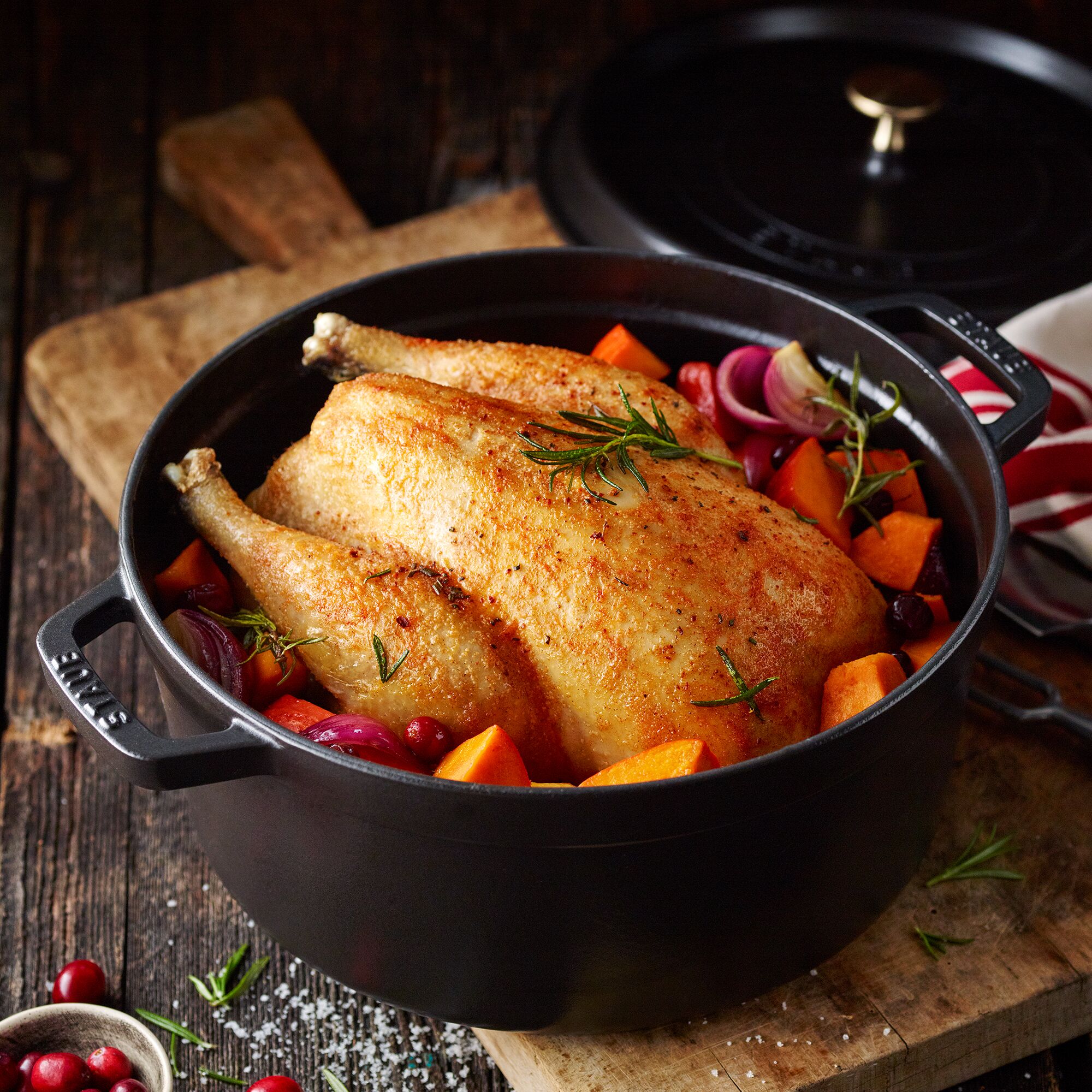 STAUB | LA COCOTTE - Cocotte - Ø 260mm - Gjutjärn - Svart