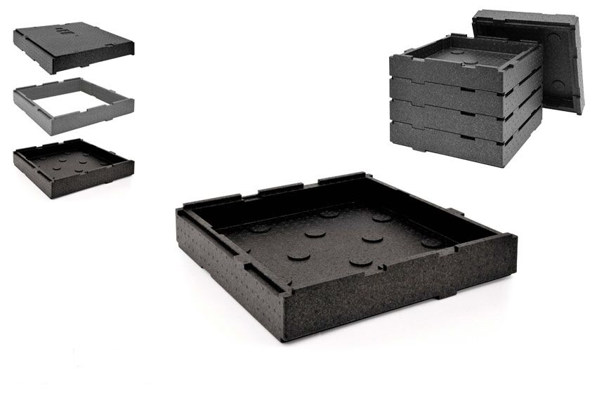 Boden oder Deckel - Pizza System Single - 410x410x85mm