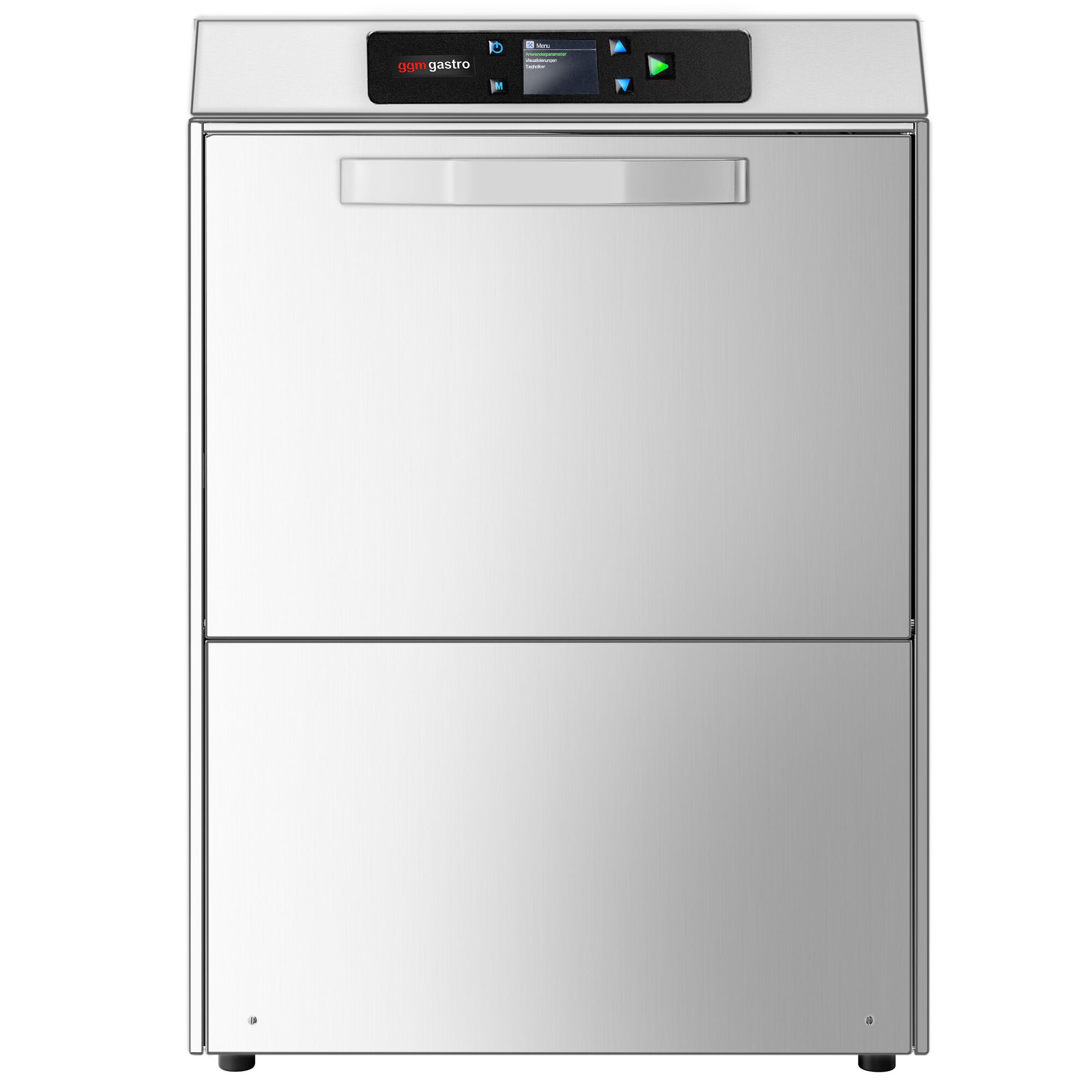 Lave-verres professionnel à double paroi - Numérique - 3,40kW - avec pompes à détergent, de liquide de rinçage et de vidange & option Wi‑Fi