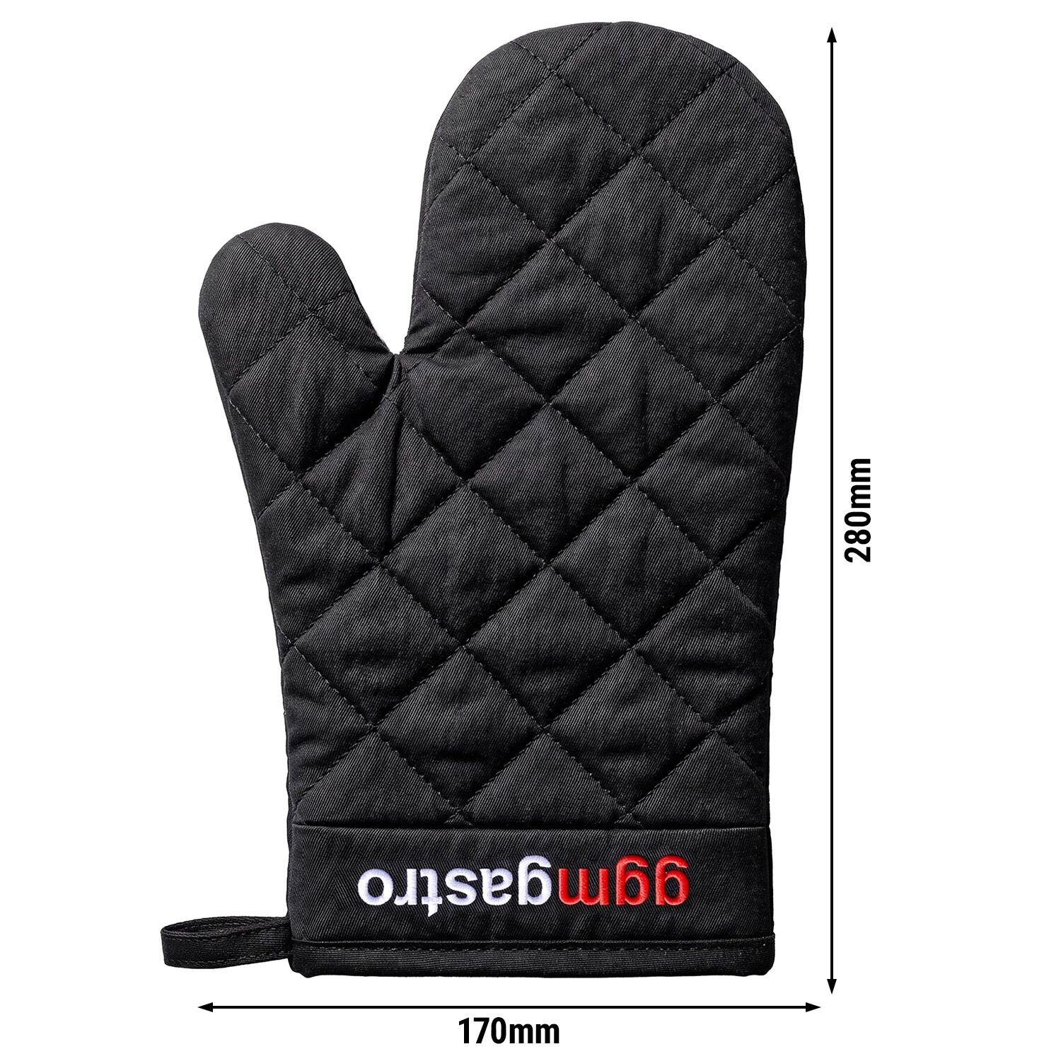 Gant de four avec pouce - coton/polyester - longueur : 280mm