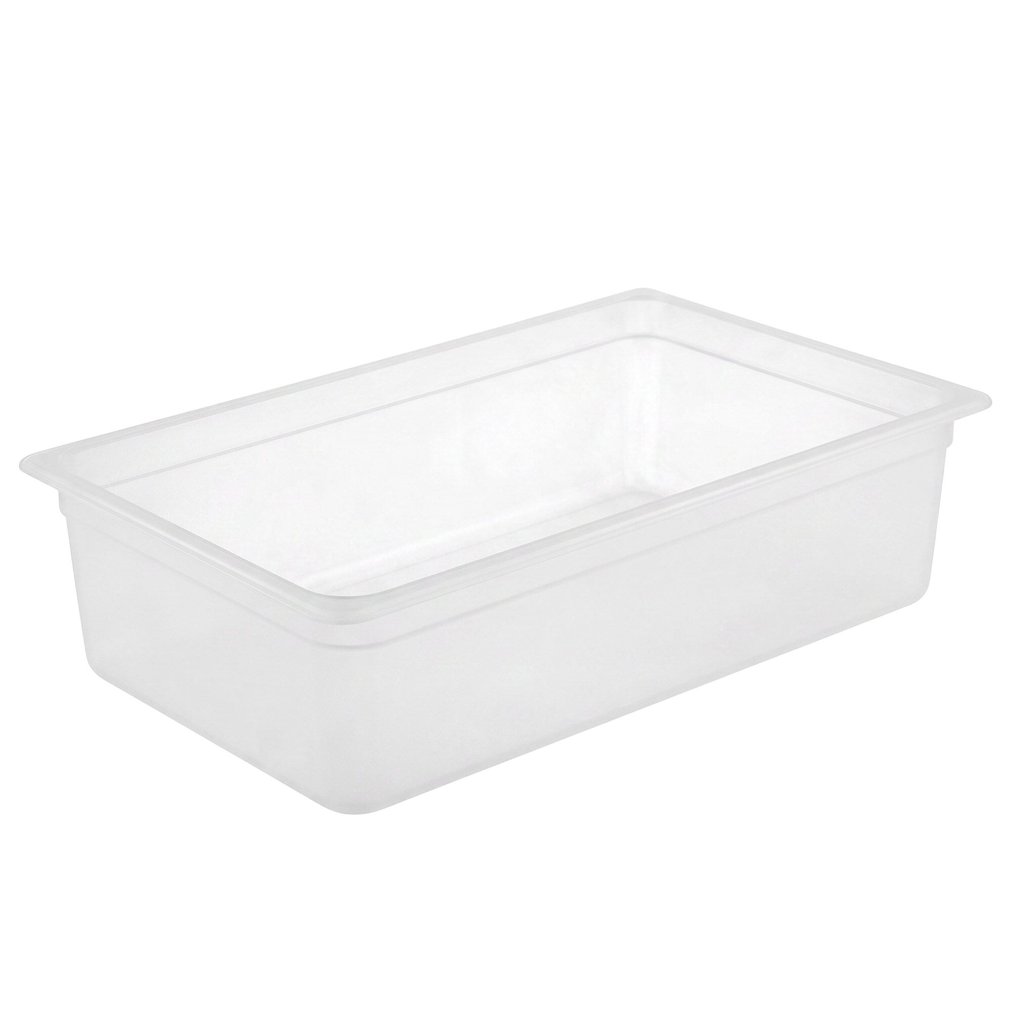 (6 pcs) Polycarbonate Container GN 1/1 - Clear - 25.6L - Depth: 200mm