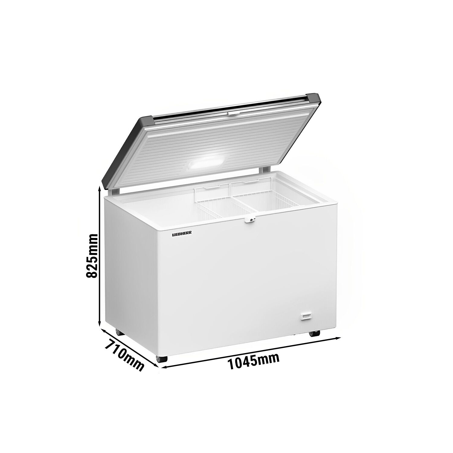 LIEBHERR | Congélateur coffre - 1005x720 mm - 266 litres - Couvercle en inox