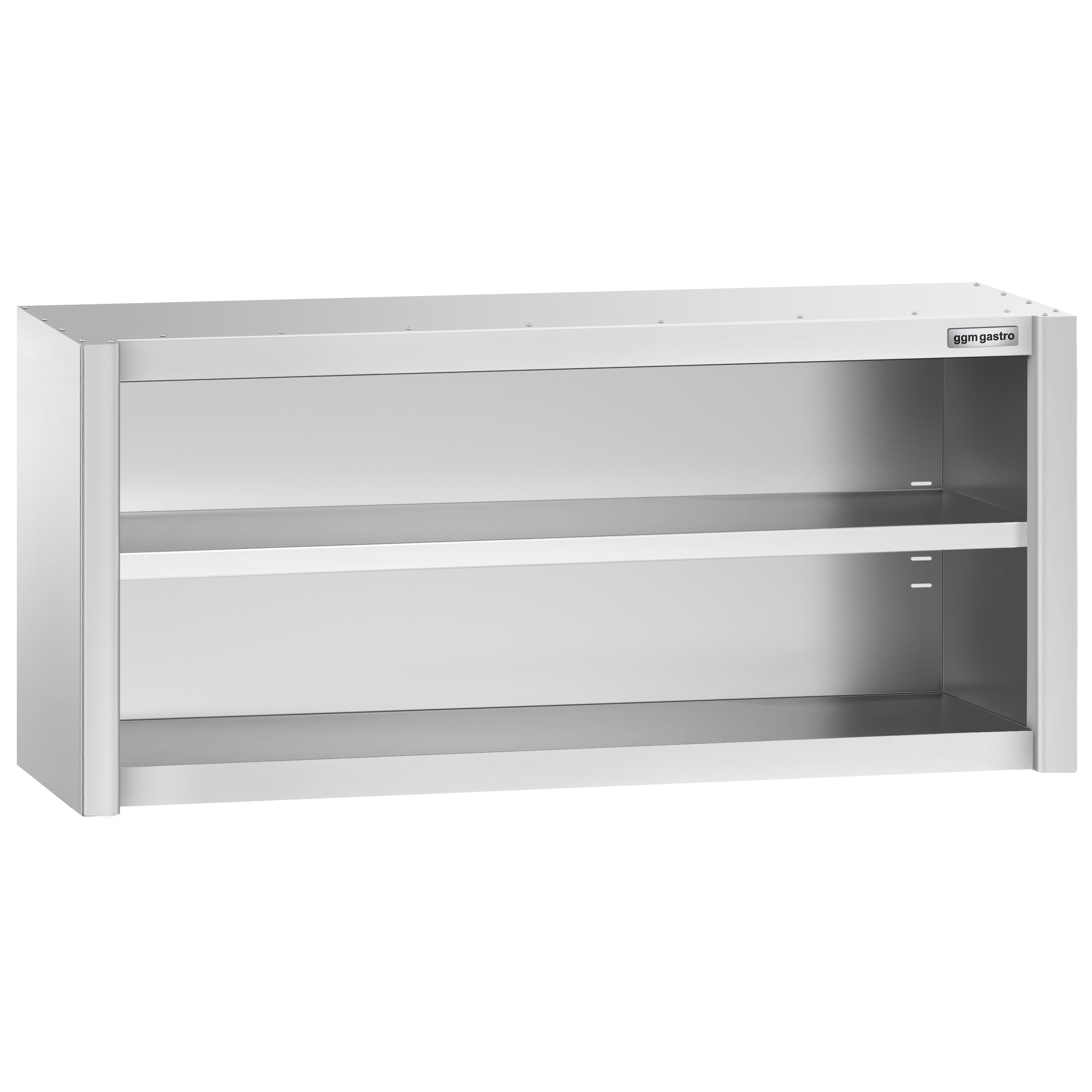 Armoire murale en acier inoxydable PREMIUM - 1400x400mm - sans portes (ouvert) - 650mm de haut