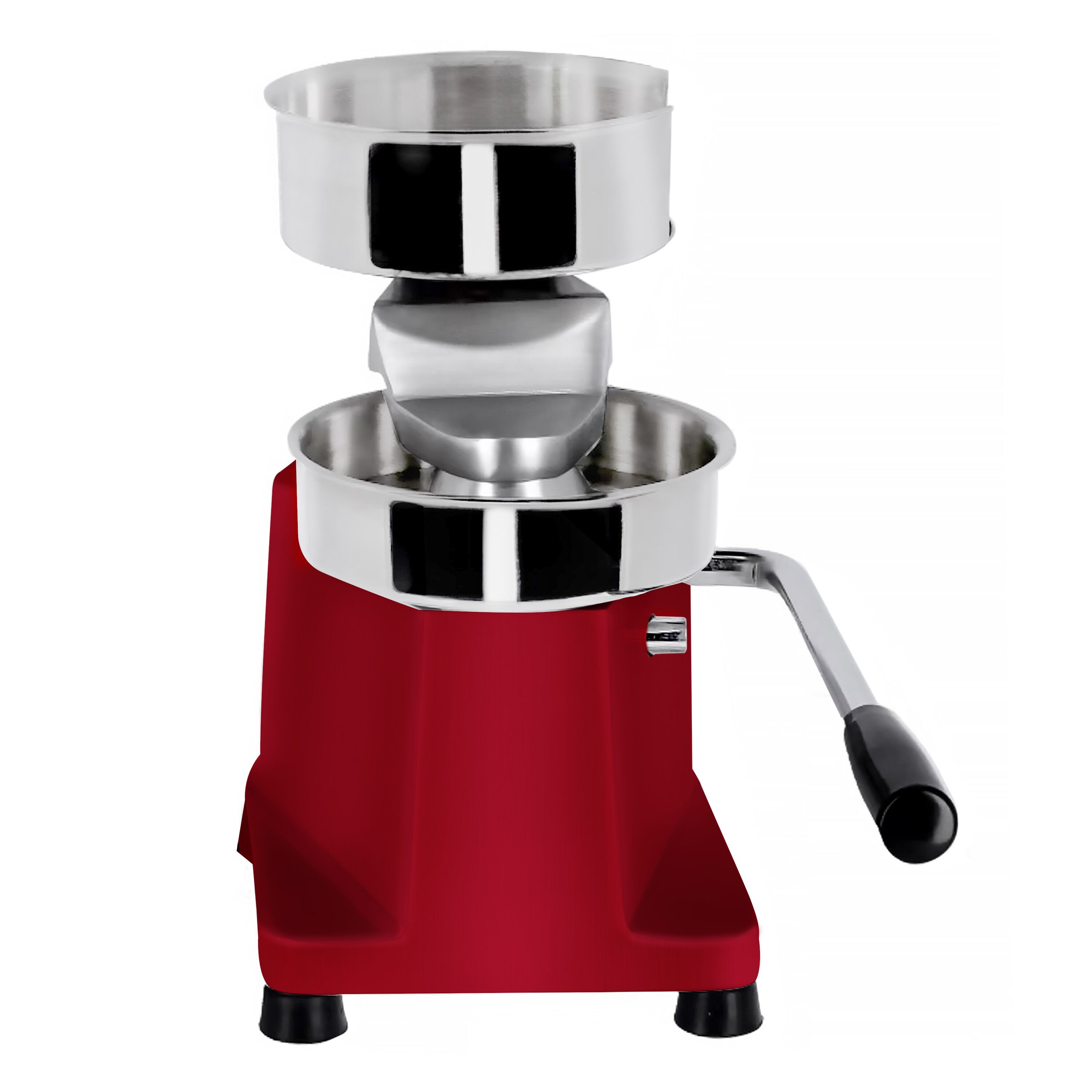 Machine à hamburgers manuelle - Ø 130 mm - Rouge