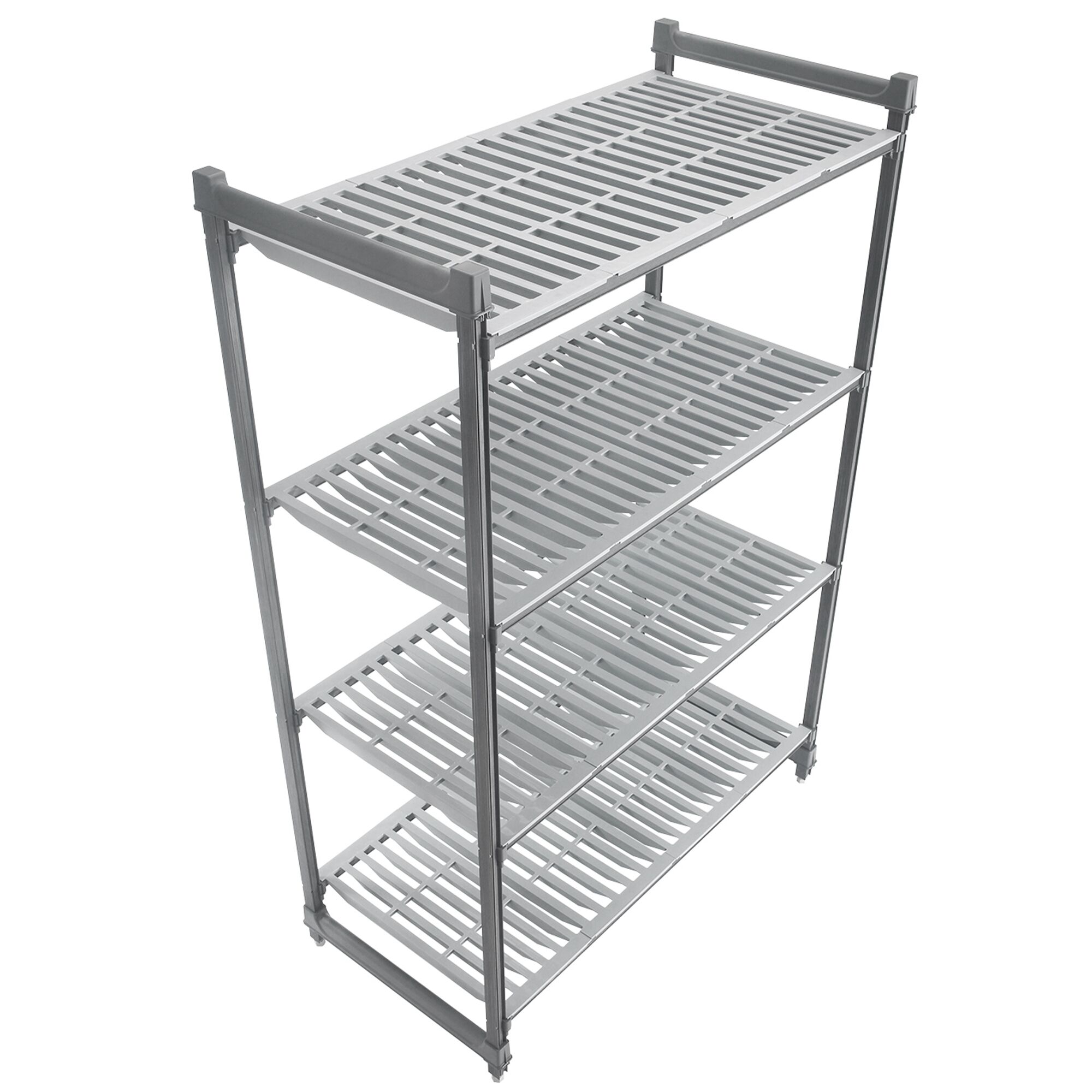 CAMBRO | Camshelving® - Basics Plus - Grundregal - 1375mm - mit 4 geschlitzten Regalböden
