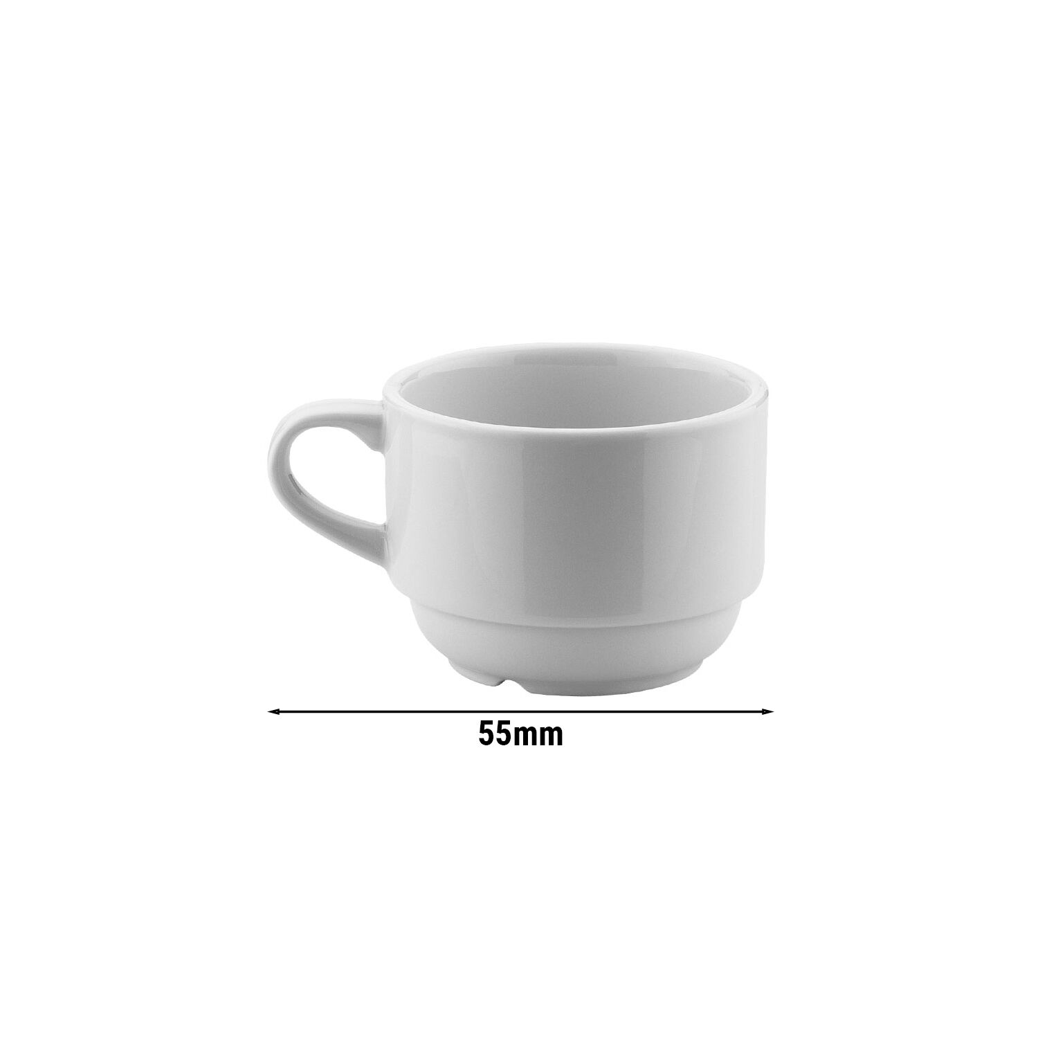(6 pièces) ENTITY – Tasse à espresso – Blanc