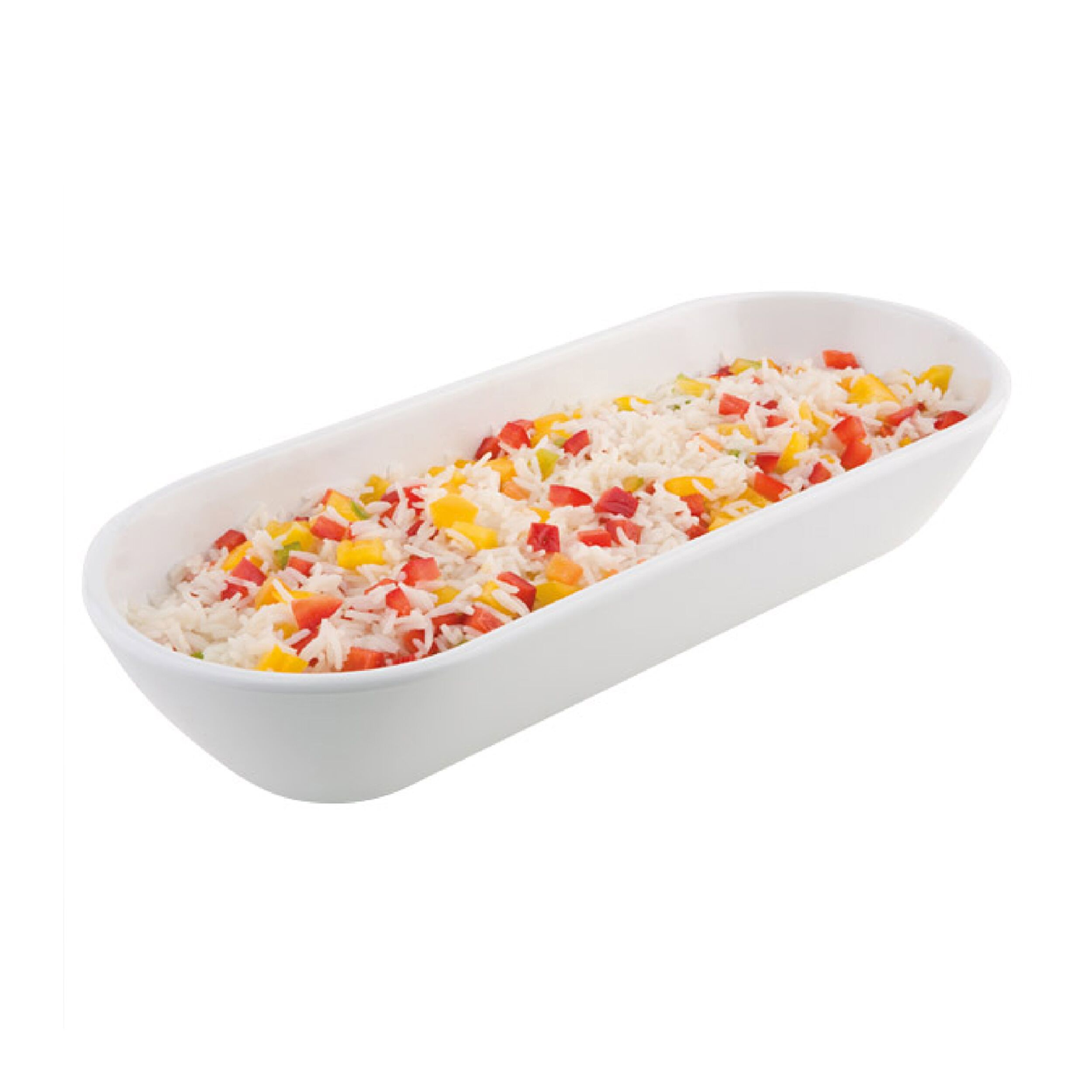 (6 tk) Serveerimiskauss - PURE - melamiin - 1,5 l - ristkülikukujuline - 375x155 mm - virnastatav, nõudepesumasinas pestav - valge