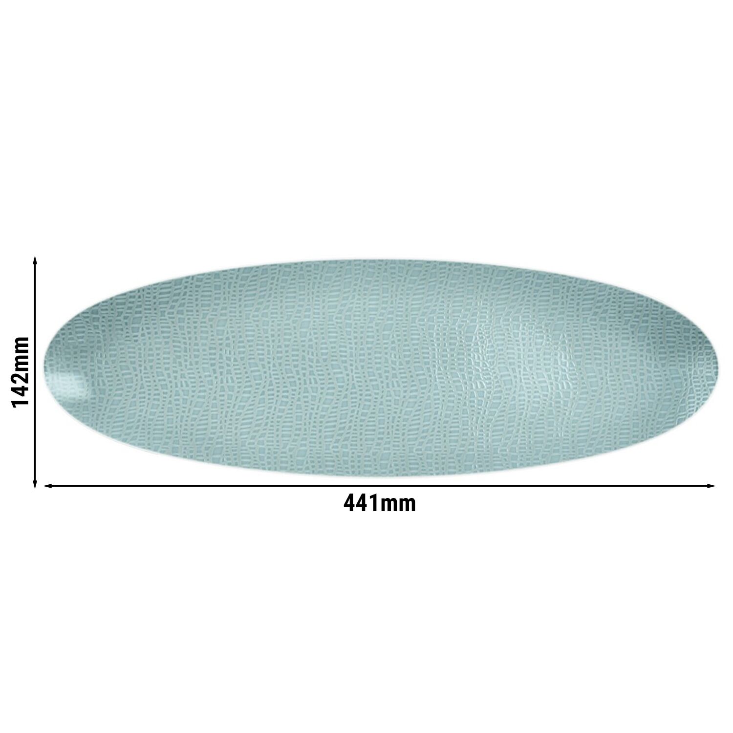(2 pièces) SELTMANN WEIDEN | Plat de service - 440x140 mm - Turquoise         