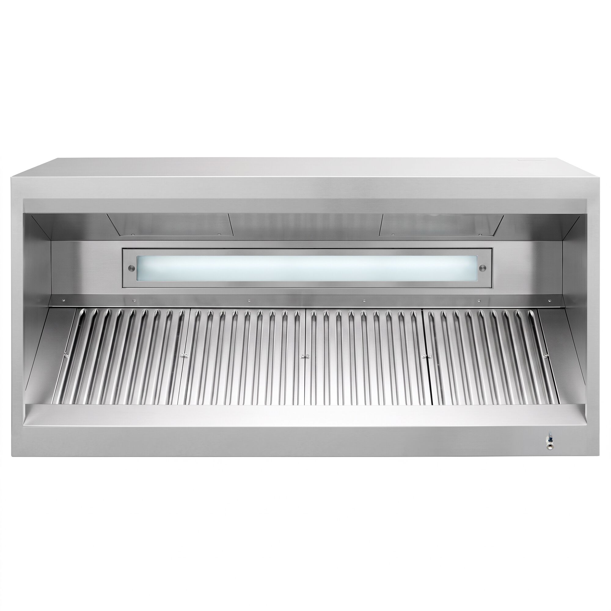 Induction box hood - 1800mm - with filter & light - without motor