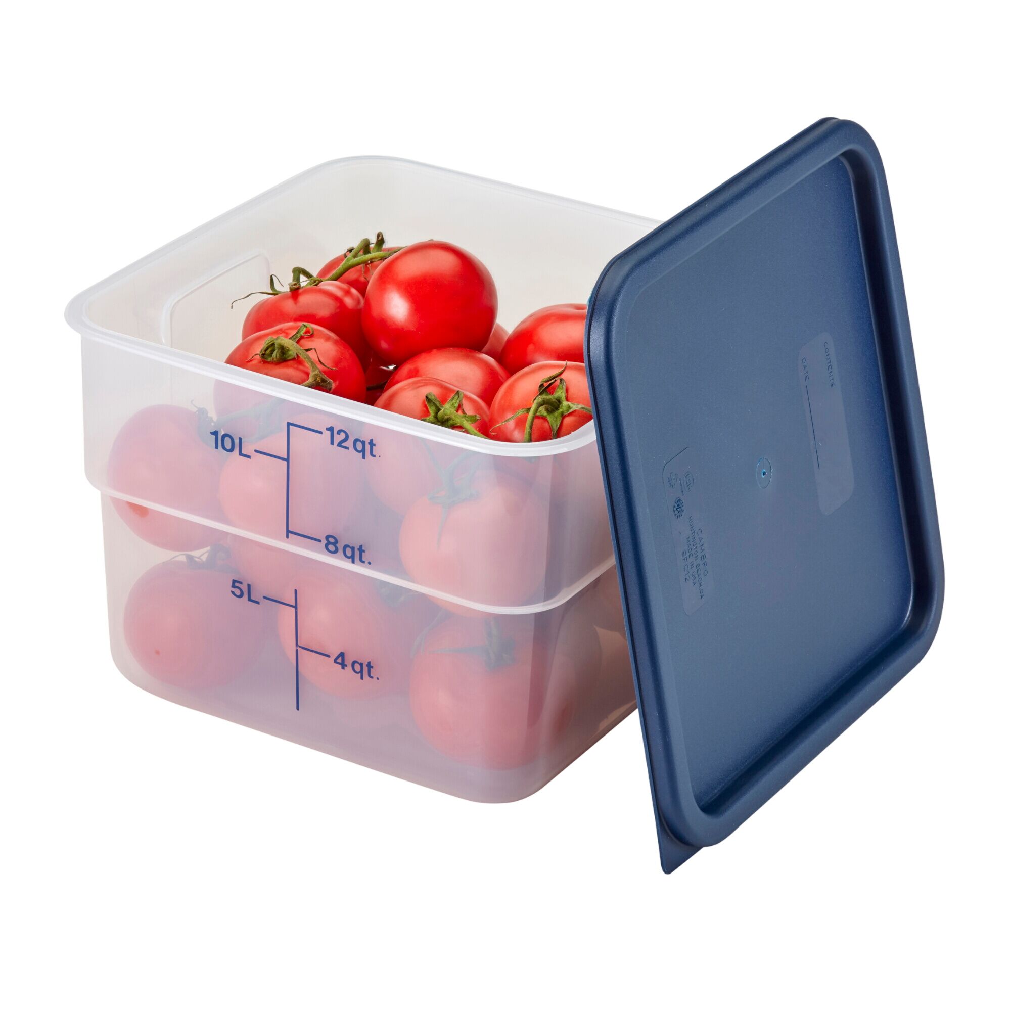 (6 pièces) CAMBRO | CAMSQUARES® – Récipient – 11,4 litres – transparent