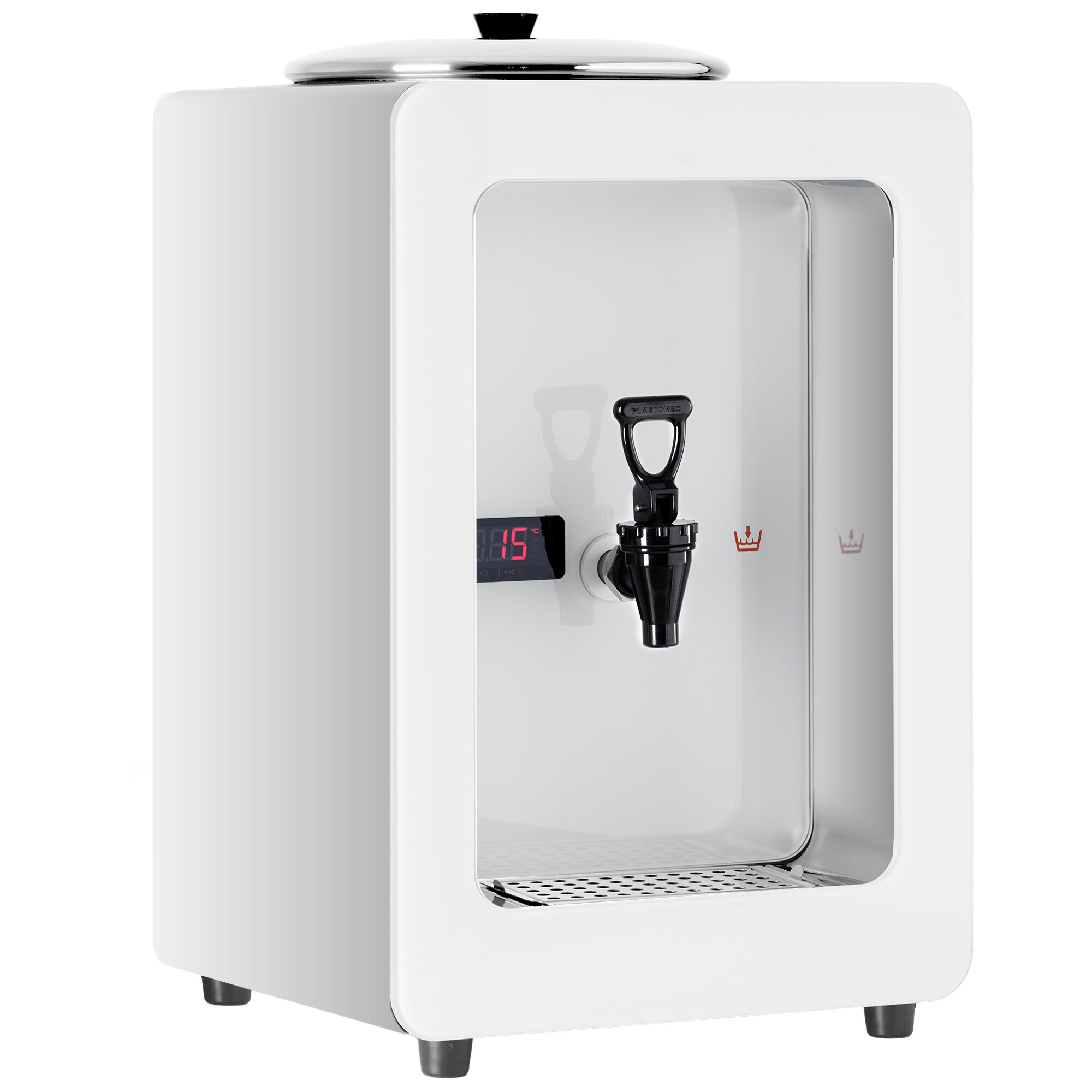 Distributeur de lait chaud PREMIUM - Numérique - 5,0L - 1,20kW - Blanc - robinet inclus