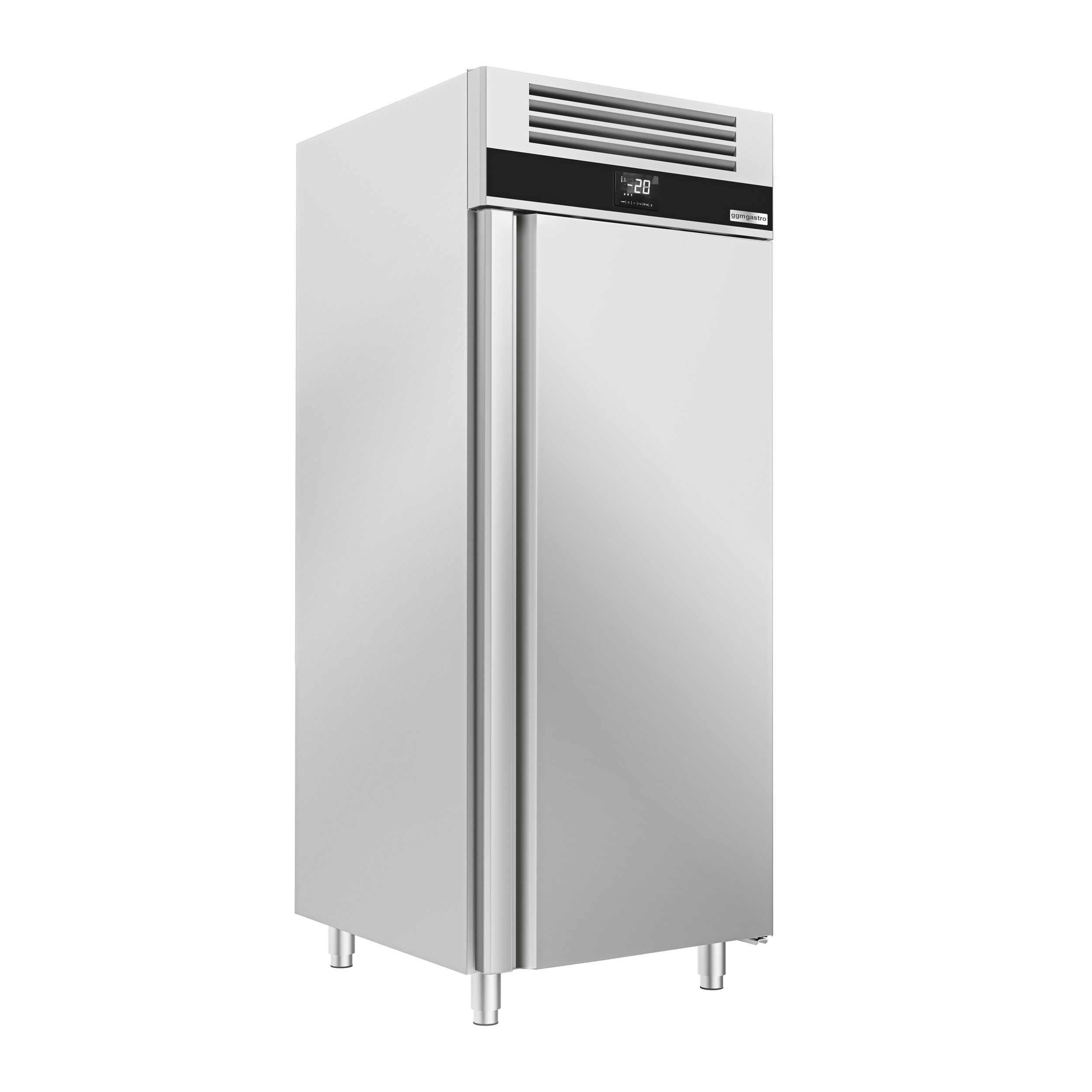 Armoire pâtissière négative en acier inoxydable AISI 304 PREMIUM - EN 600x400 - avec 1 porte & Glissières & 14 paires de rails en acier inox