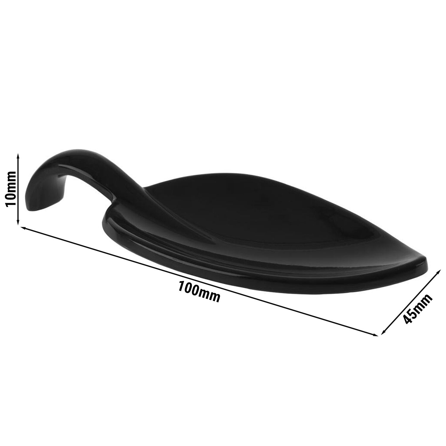 (50 pièces) Cuillères à finger food - LEAF - mélamine - longueur : 100 mm