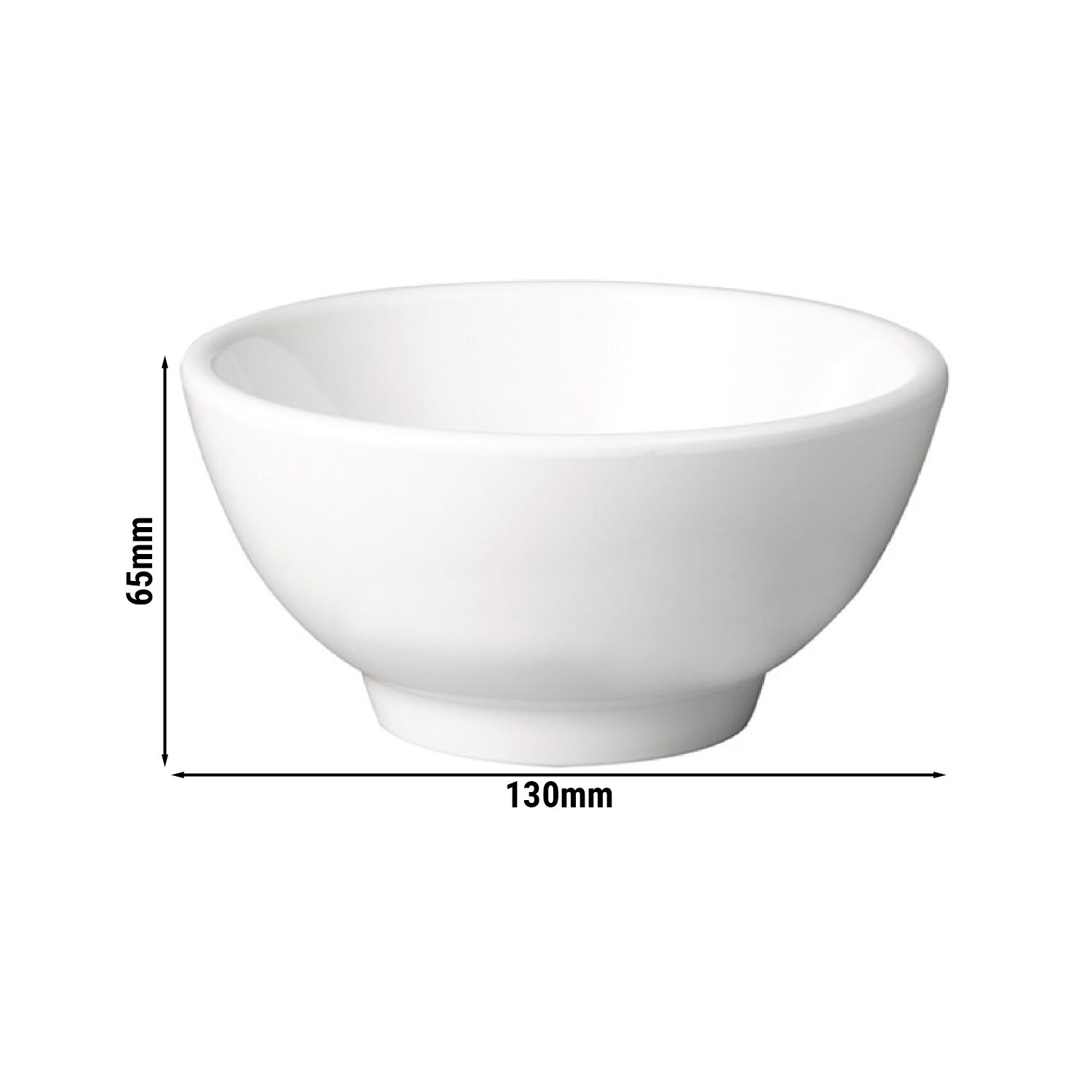 (6 pcs) Coupe - PURE - Mélamine - 300ml - carré - 130x130mm - Profondeur : 65mm - Blanc - lot de 6