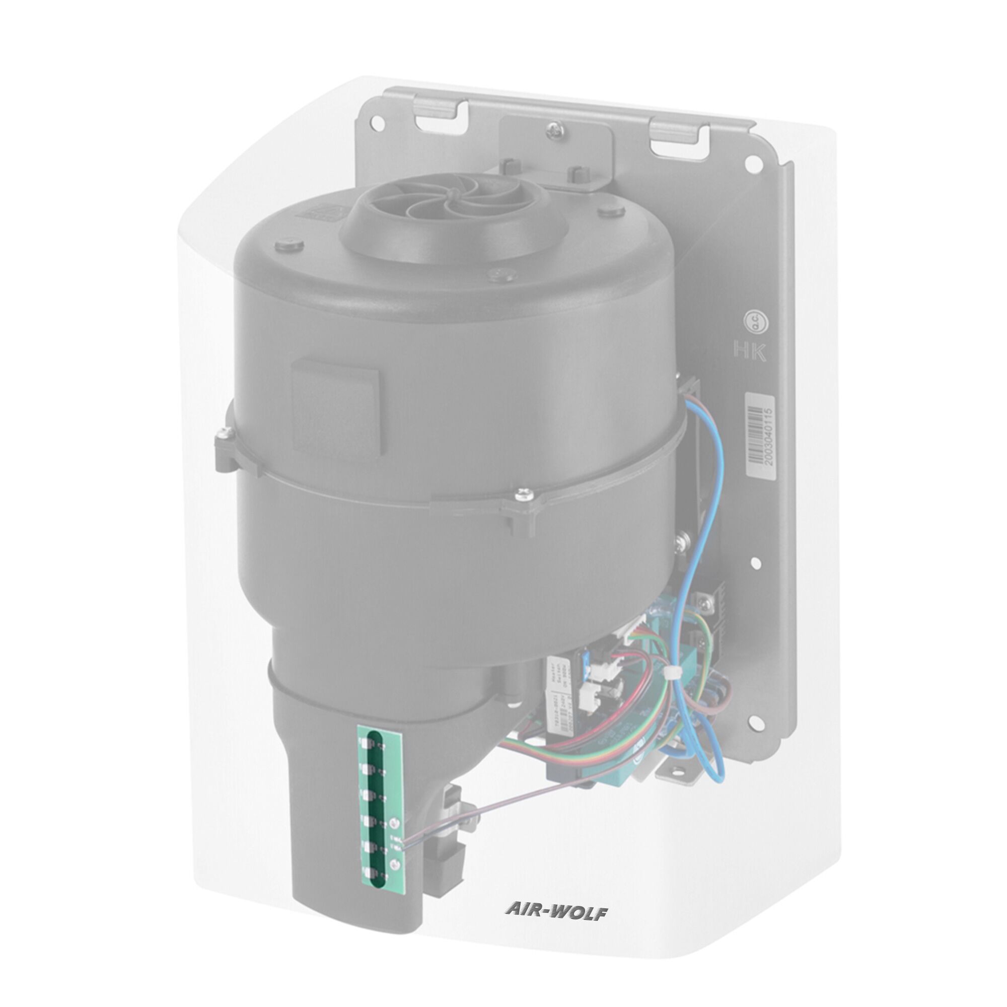 (2 pièces) AIR-WOLF | Sèche-mains avec capteur infrarouge – inox blanc