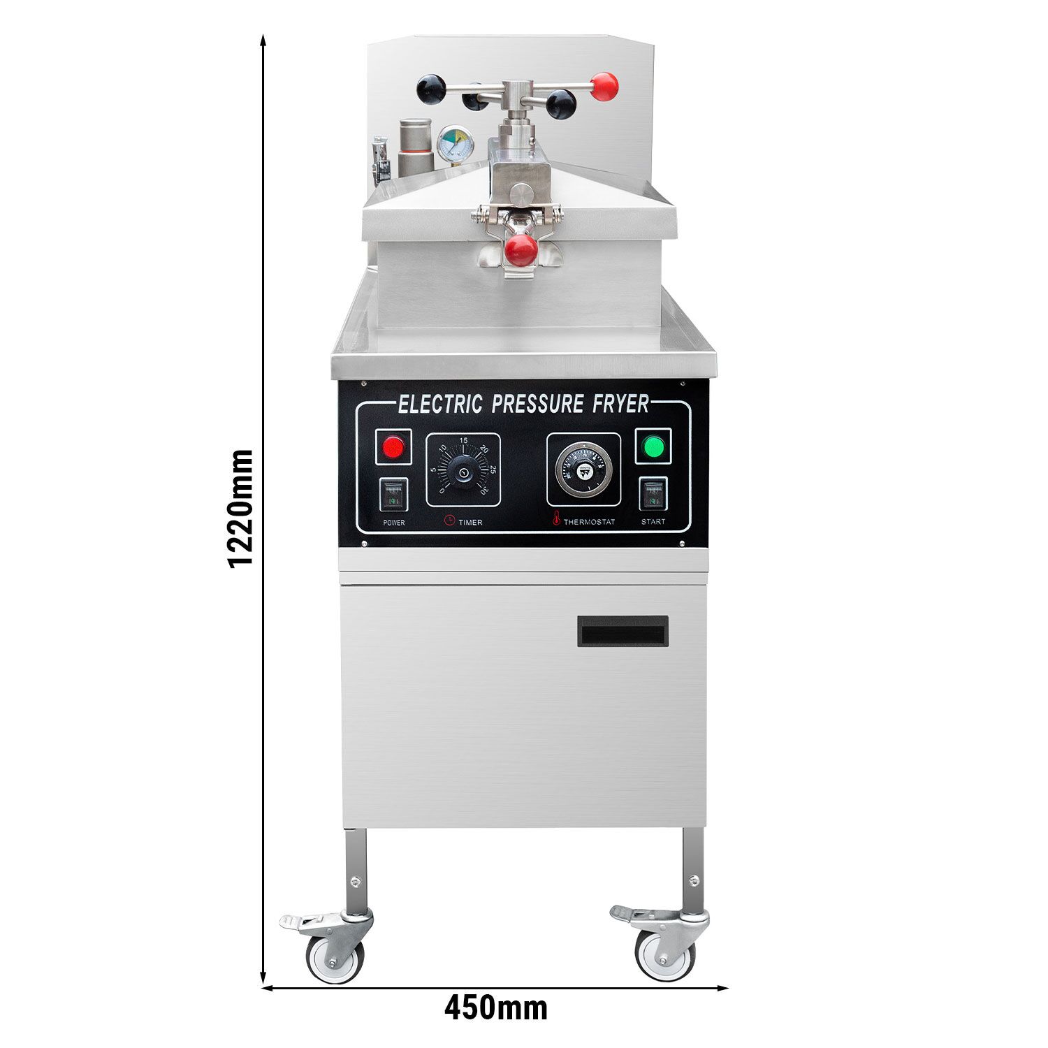 Elektrisk tryckfritös - 24 liter - 13,5 kW