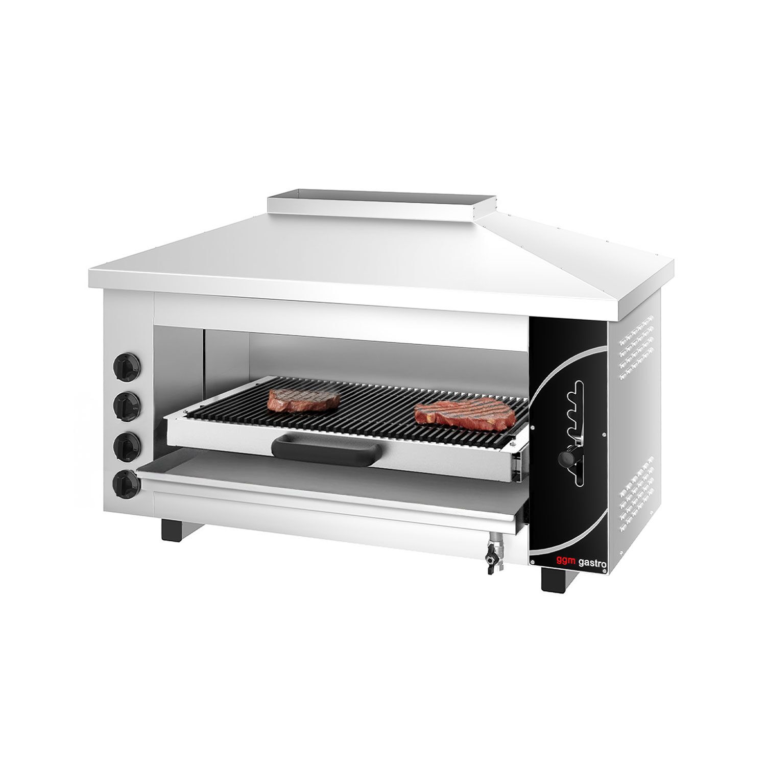 Salamander Grill PRO - Water Bath - 13.2kW - 4 Gas Burners