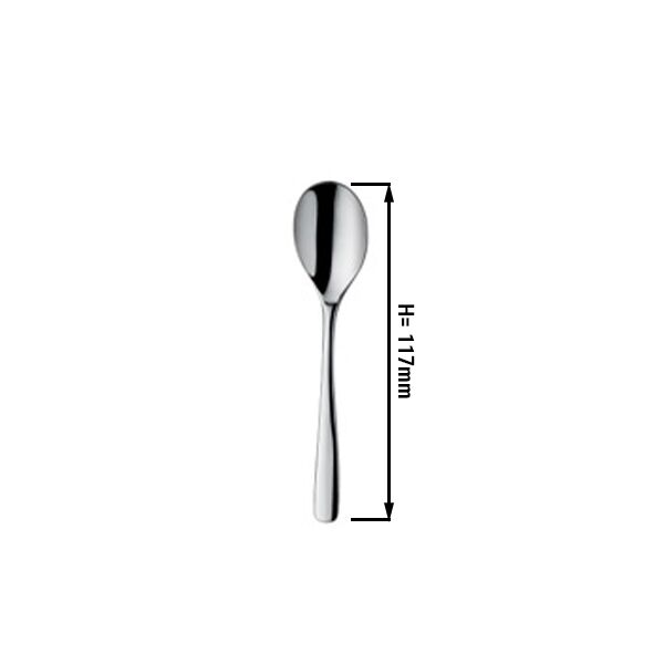 (12 pcs) Cuillère à moka Aleria - Acier inoxydable 18/10 - 117mm - 12 pièces