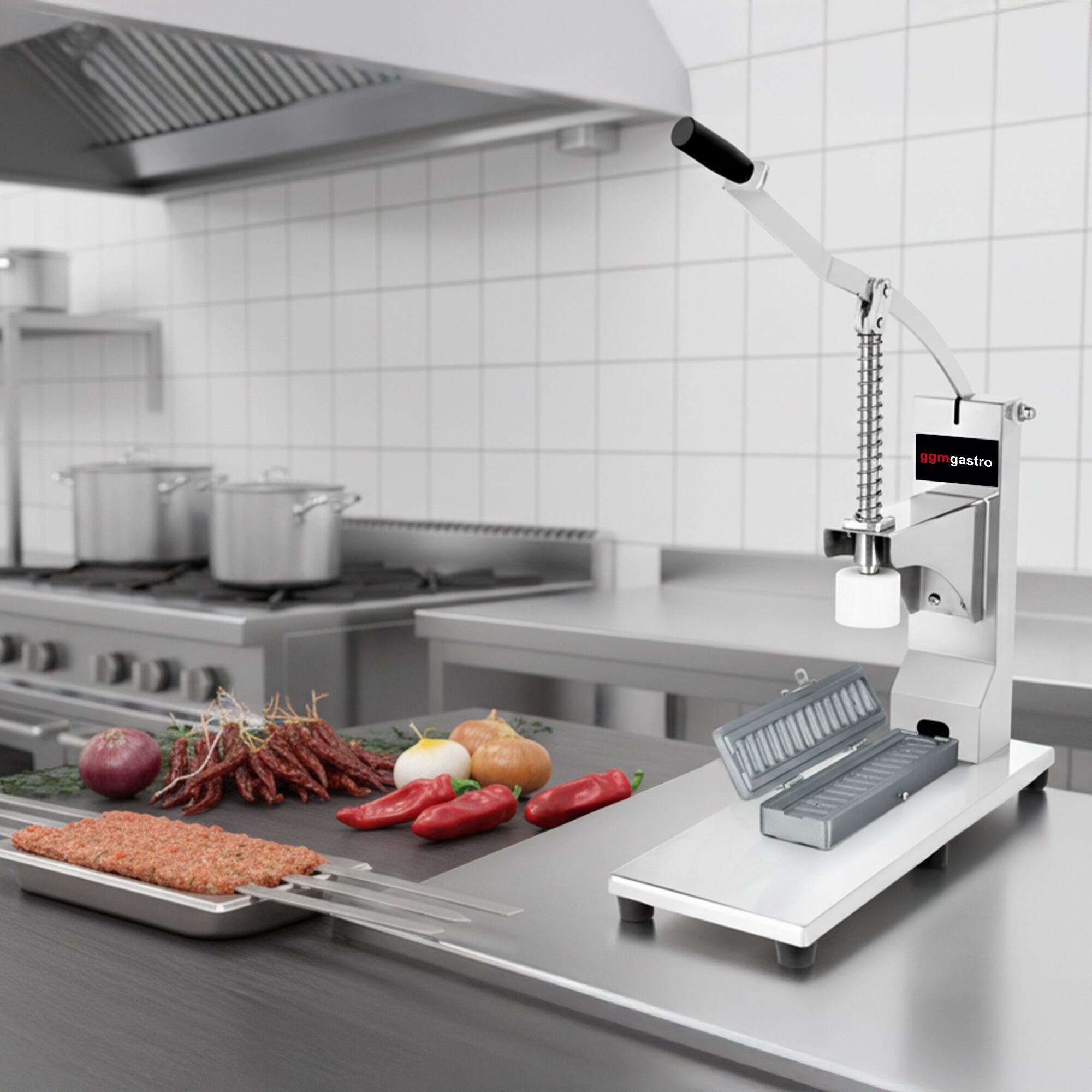 Presse a brochettes kebab - 80-150 - Manuelle