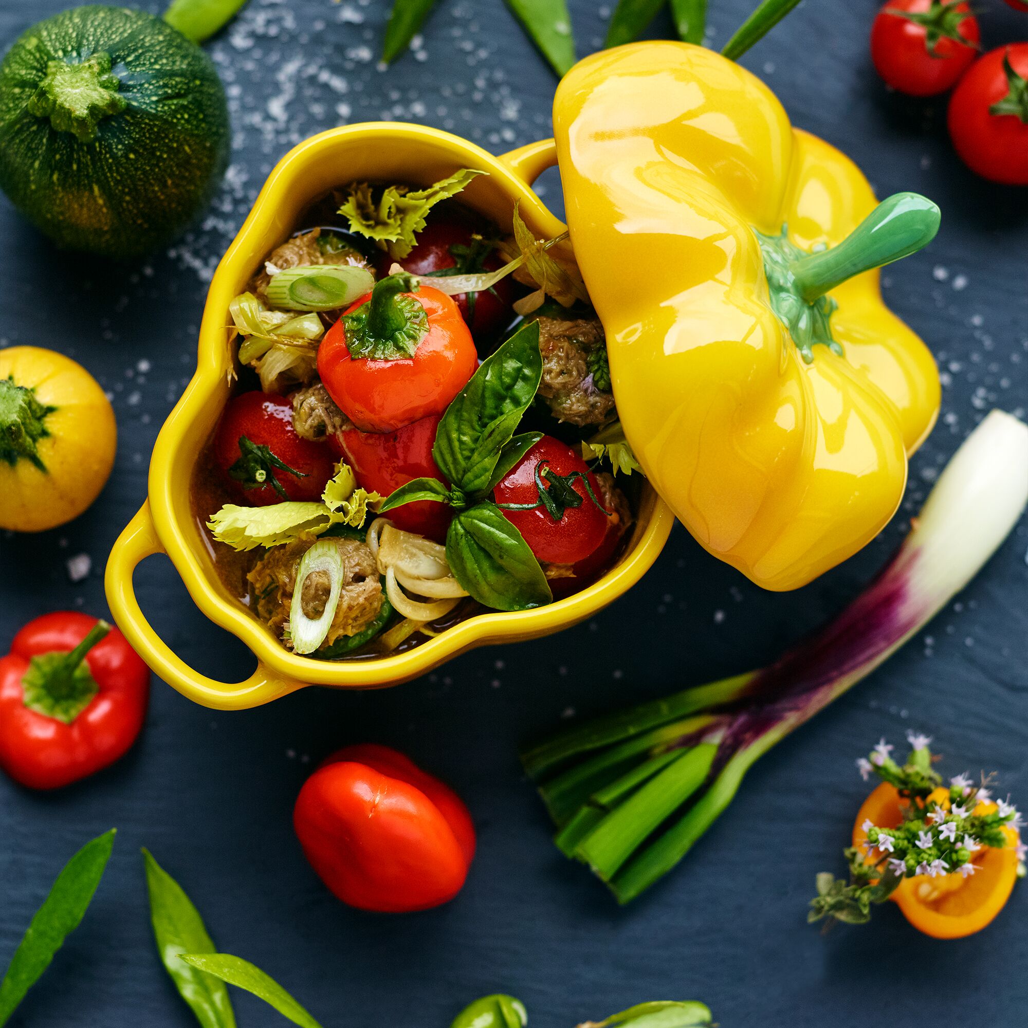 STAUB| Ceramic Cocotte Casserole Dish – Bell Pepper Shape - Yellow - 0.45 L - Made in France