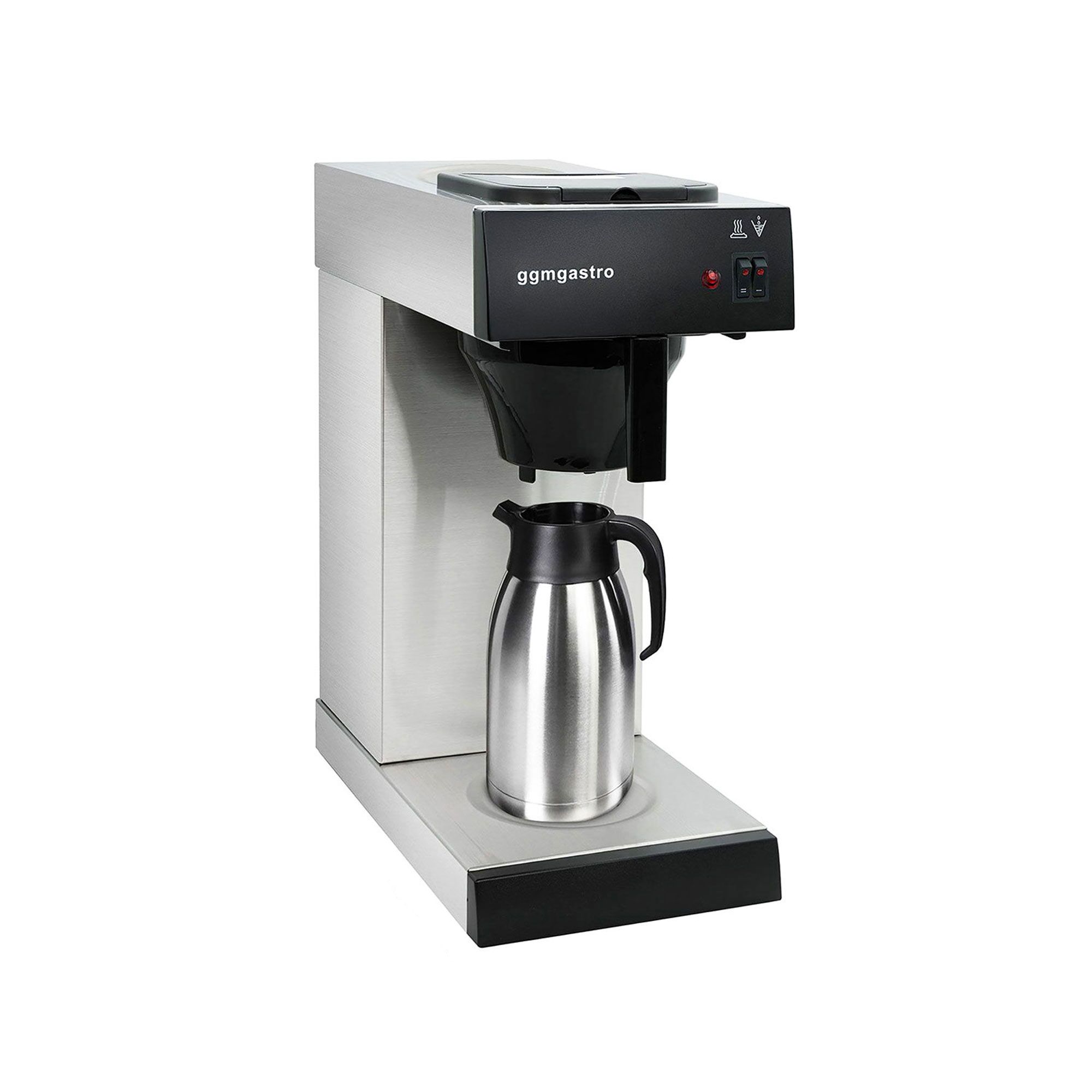 Commercial Filter Coffee Machine - 2.0L - 1.4 kW - with manual fill & hot plate - incl. 1 thermal flask