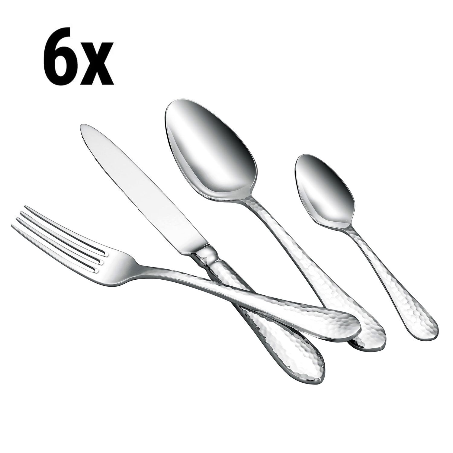 (144 pcs) Ensemble de couverts Martin - Acier inoxydable 18/10 - 144 pièces - Pour 36 personnes