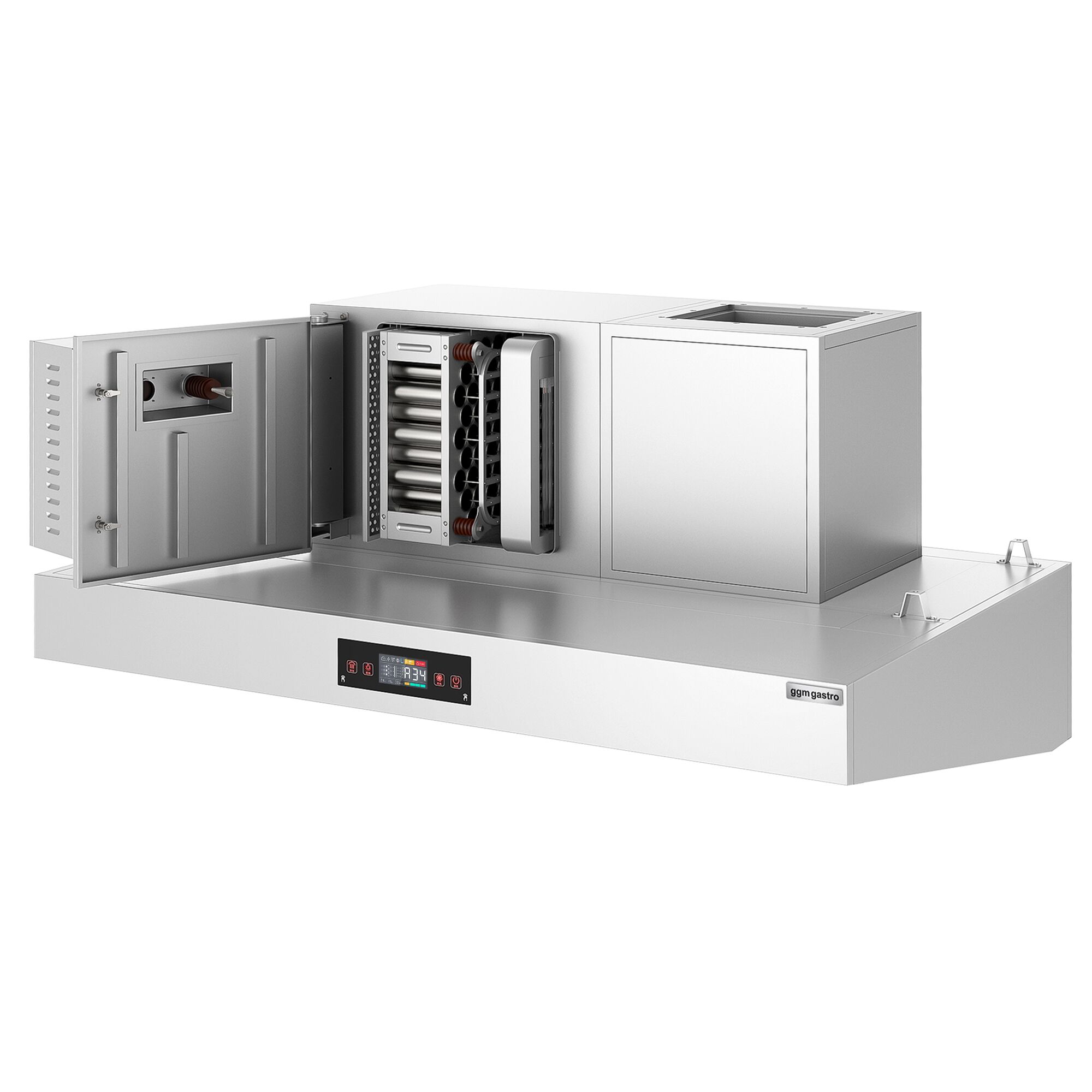 Hotte aspirante hybride - 2000 mm - efficacité de purification de l’air de 90 % - avec Smart Touch - LED